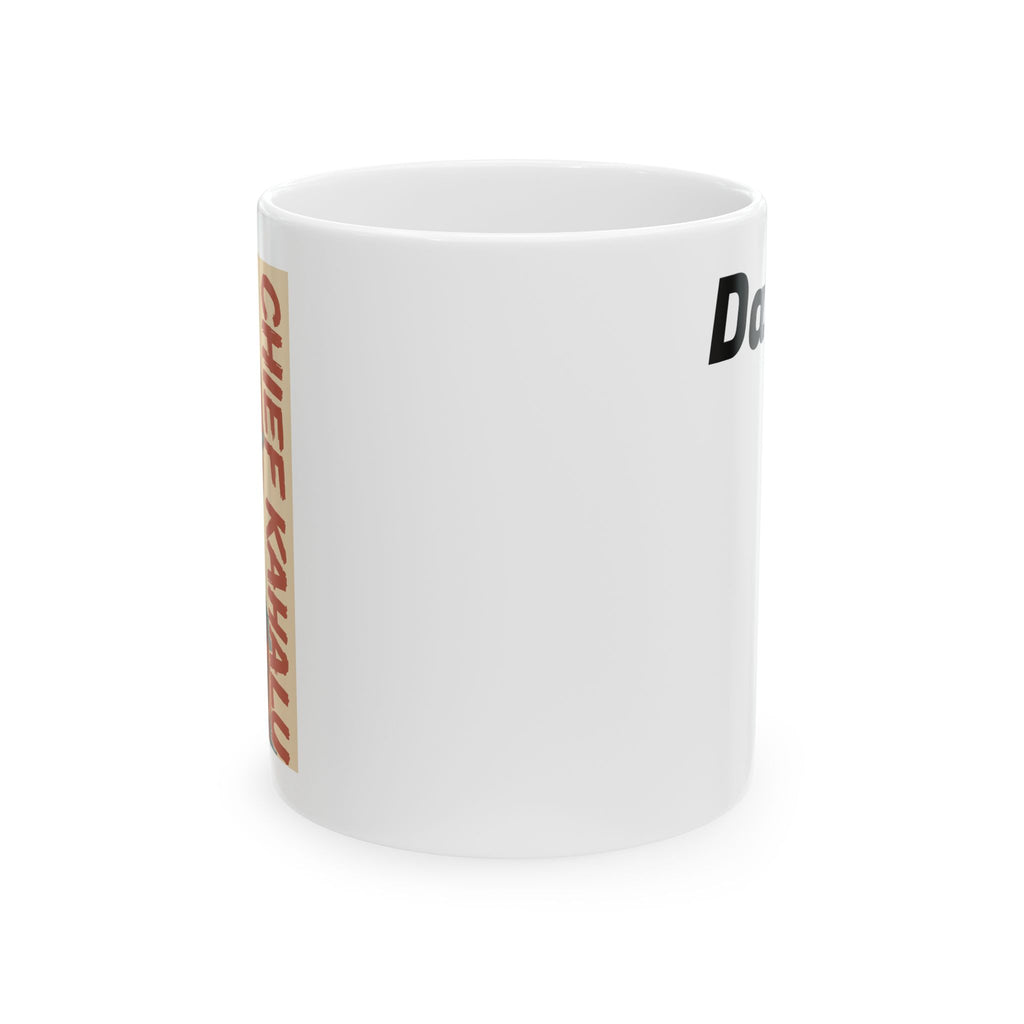 Chief Kahalu Ceramic Mug, Sci-Fi Book Character, Da Guv Fan Art, Novelty Coffee Cup, Gift for Readers, Geeky Tea Mug