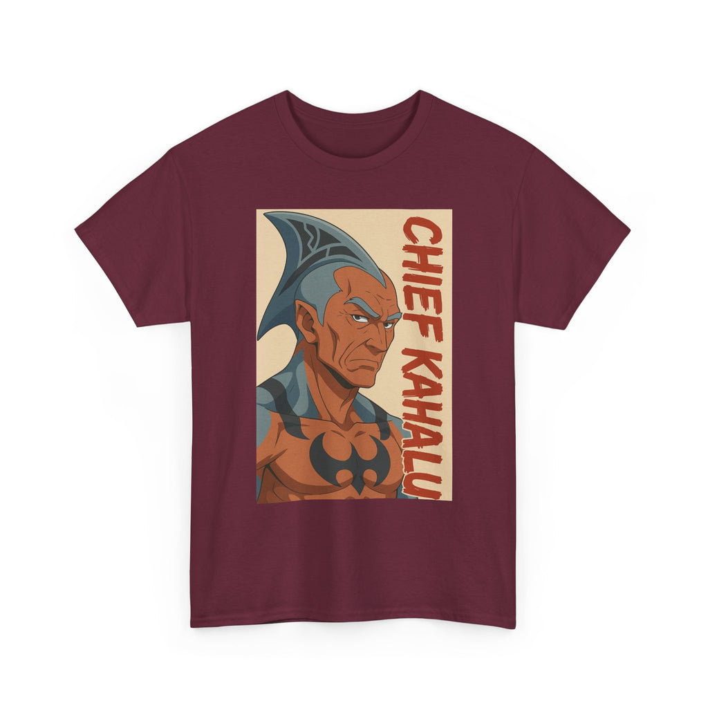 Chief Kahalu Graphic Tee, Unisex Heavy Cotton Shirt, Casual Wear, Gift for Fans, Graphic T-Shirt for Collectors