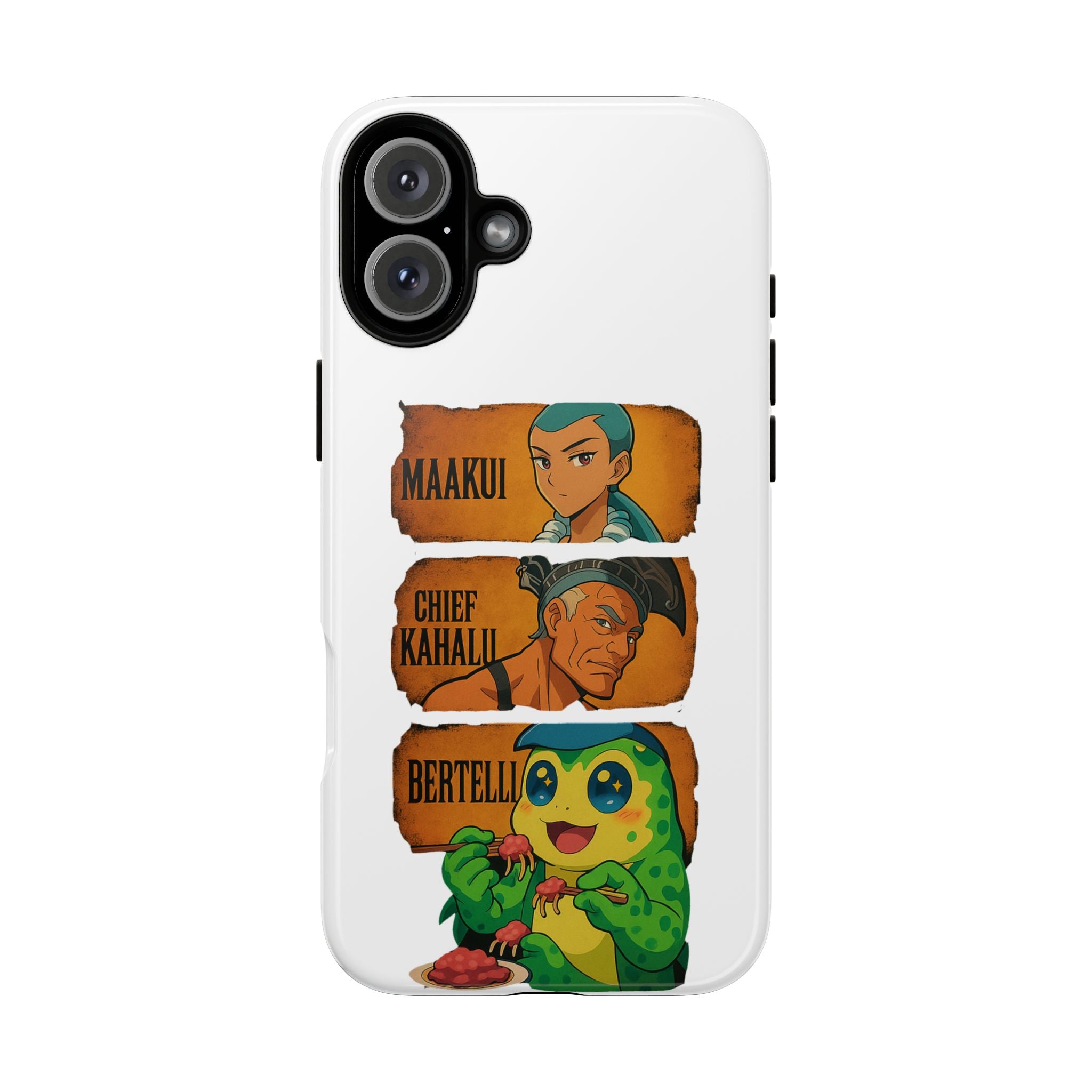 Tough Cases - Anime Phone Case Featuring Maakui, Chief Kahaili, and Bertelli, Great Gift for Fans, Personalized, Trendy, Durable