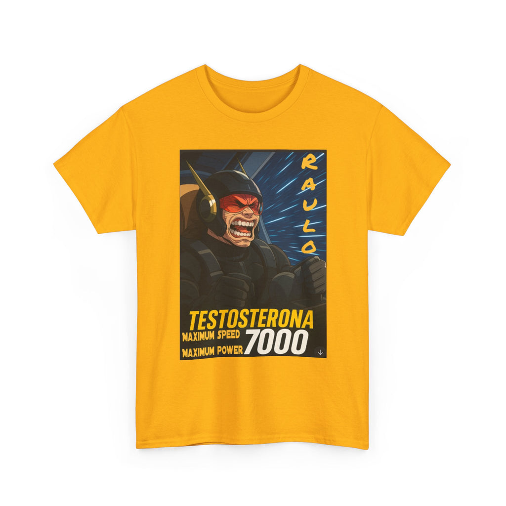 Sci-Fi Anime Raulo Testosterona Tee, Da Guv Book Fan Shirt, Unisex Cotton Top, Gift for Sci-Fi Lovers, Tee for Anime Enthusiasts