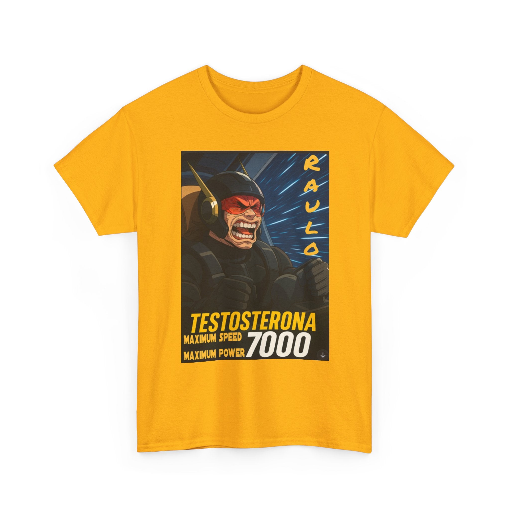 Sci-Fi Anime Raulo Testosterona Tee, Da Guv Book Fan Shirt, Unisex Cotton Top, Gift for Sci-Fi Lovers, Tee for Anime Enthusiasts