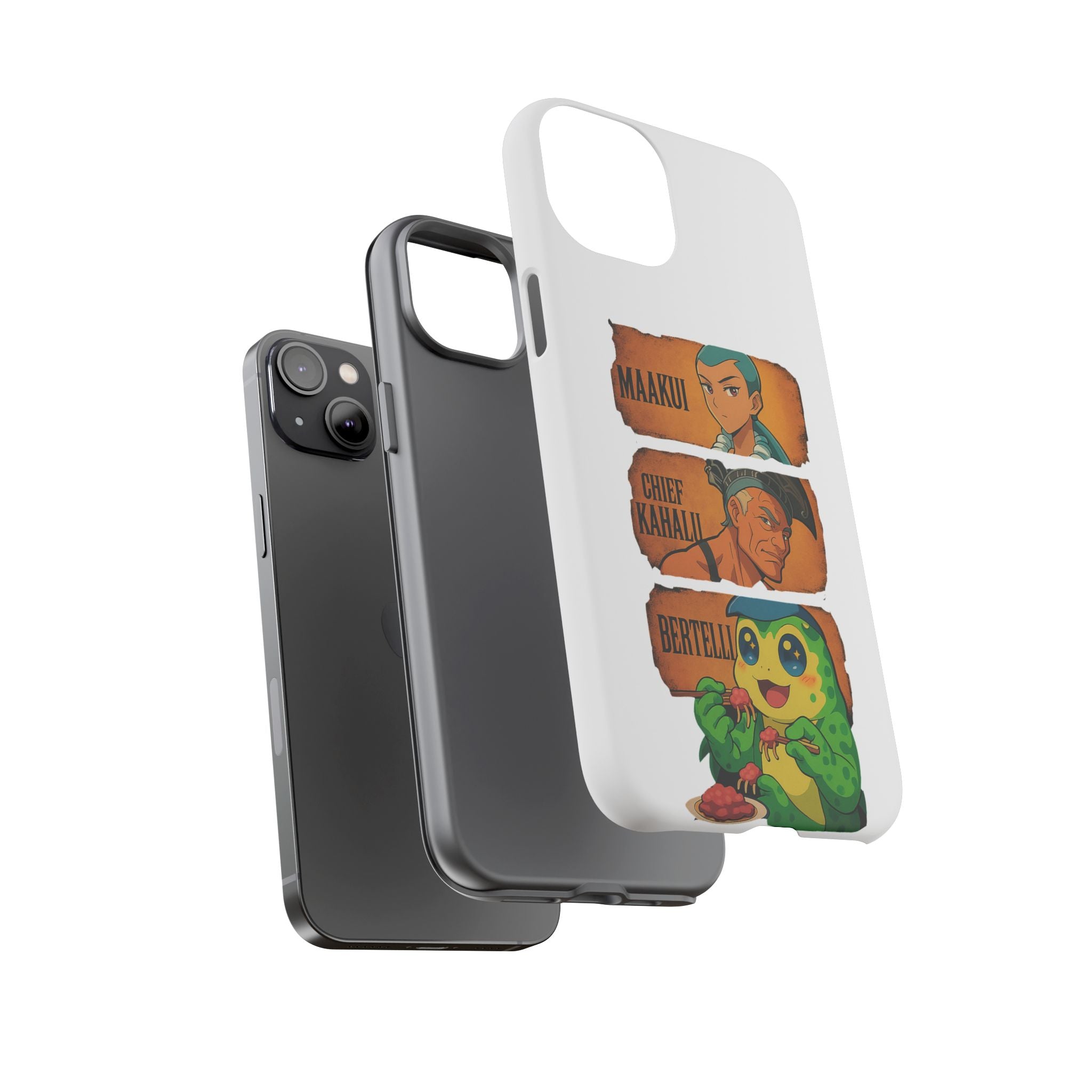 Tough Cases - Anime Phone Case Featuring Maakui, Chief Kahaili, and Bertelli, Great Gift for Fans, Personalized, Trendy, Durable