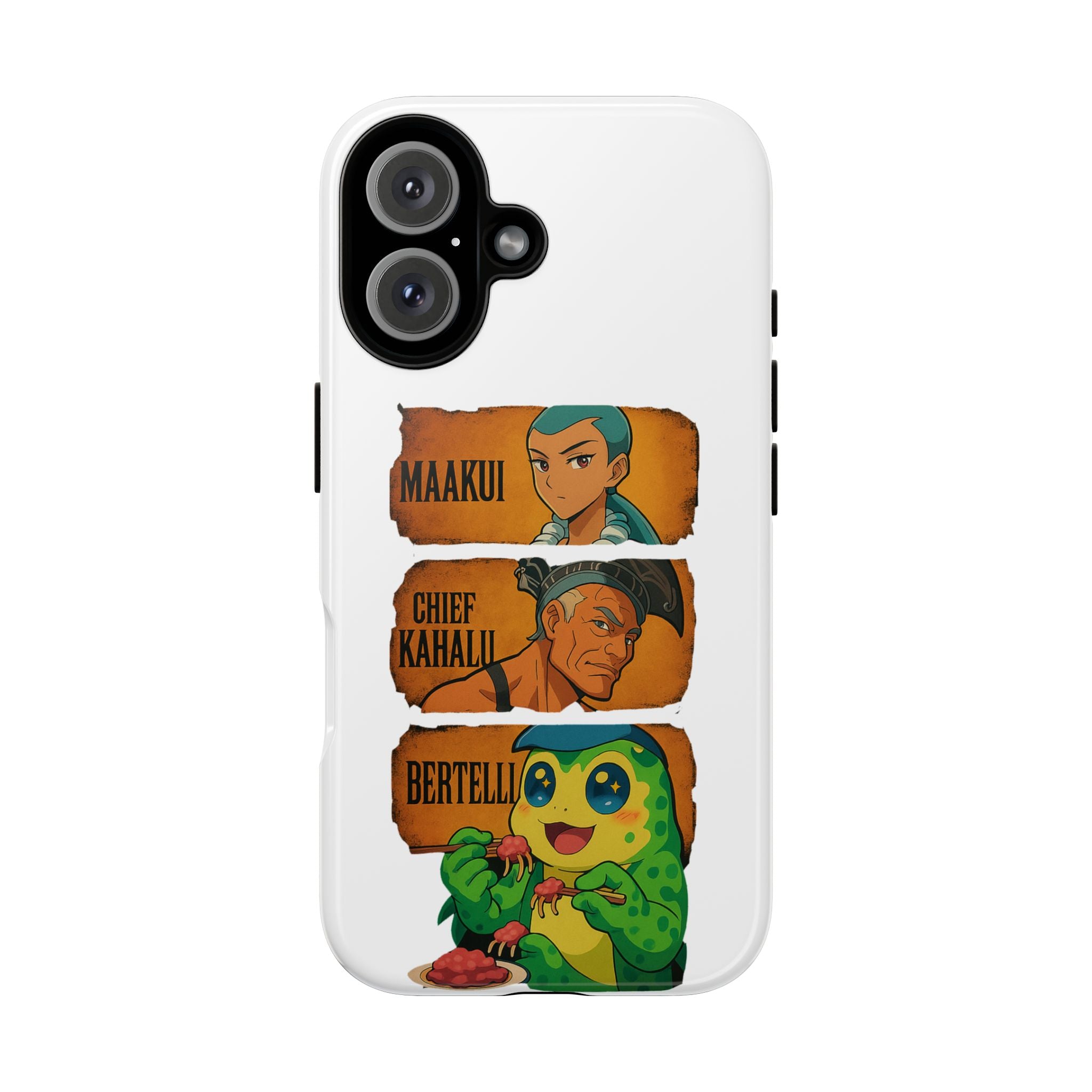 Tough Cases - Anime Phone Case Featuring Maakui, Chief Kahaili, and Bertelli, Great Gift for Fans, Personalized, Trendy, Durable