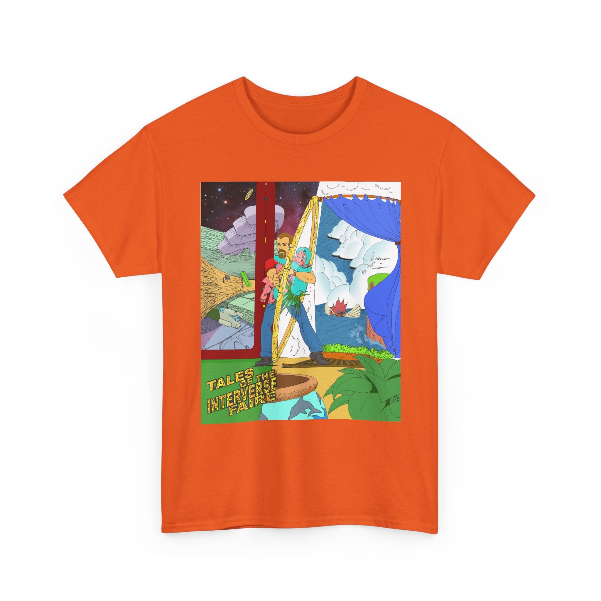 Fun Anime Tee - Unisex Heavy Cotton Tee, Original Author Art, Da Guv, sci-fi, Unique Graphic Shirt, Anime Lover Gift