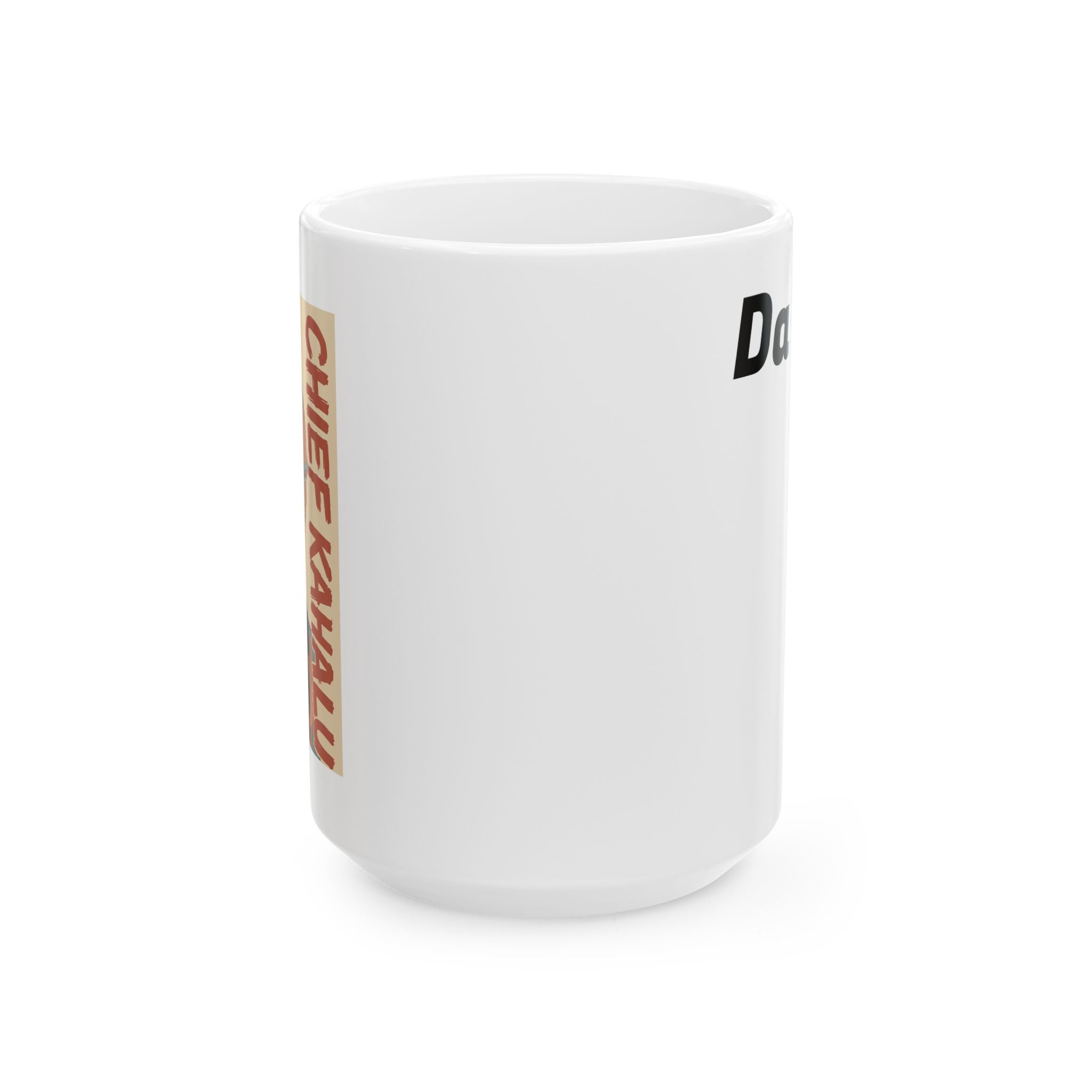 Chief Kahalu Ceramic Mug, Sci-Fi Book Character, Da Guv Fan Art, Novelty Coffee Cup, Gift for Readers, Geeky Tea Mug