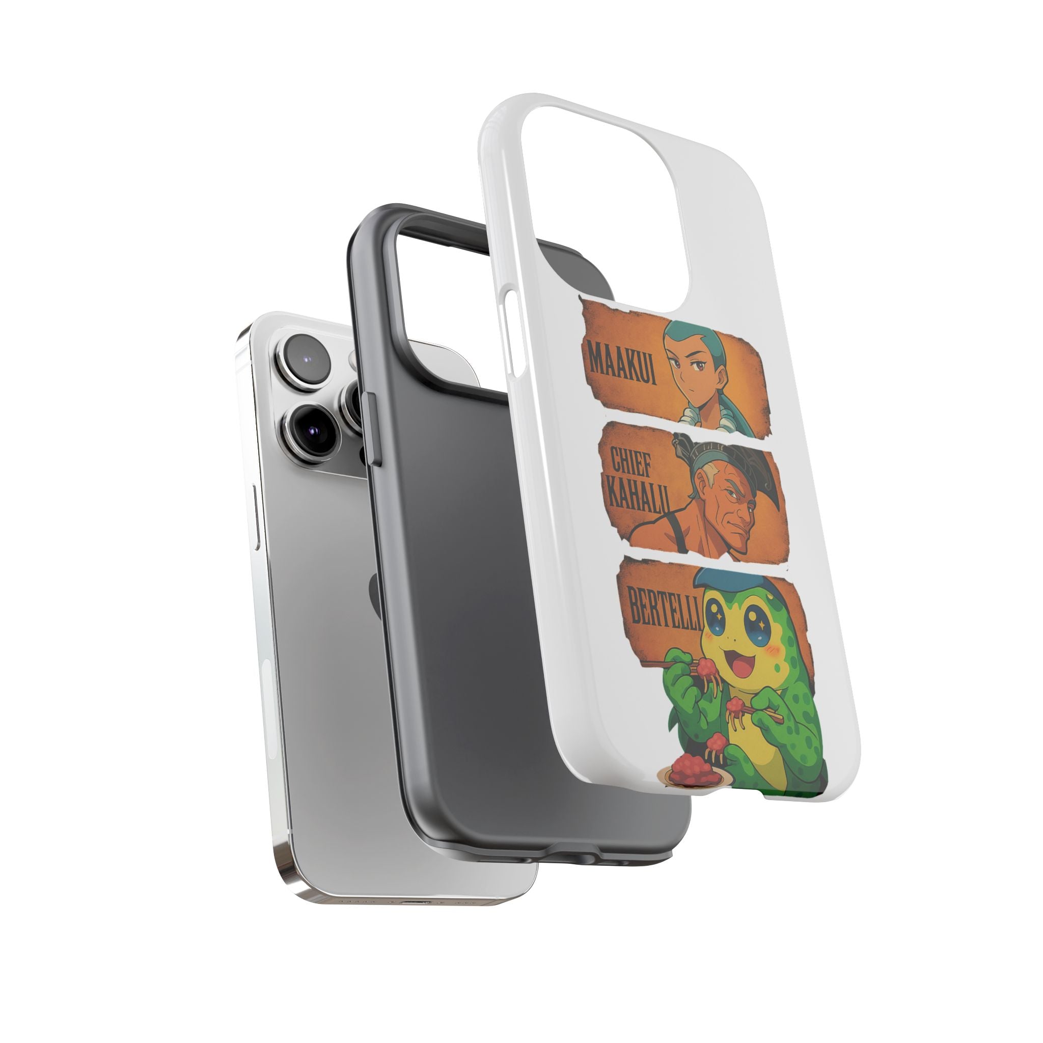 Tough Cases - Anime Phone Case Featuring Maakui, Chief Kahaili, and Bertelli, Great Gift for Fans, Personalized, Trendy, Durable