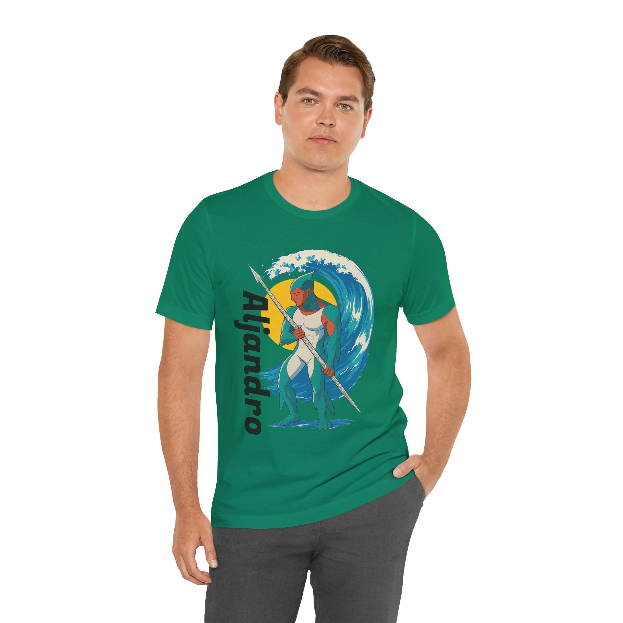Aljandro Wave Warrior T-Shirt — Personalized 'Aljandro' Surf Guardian Tee