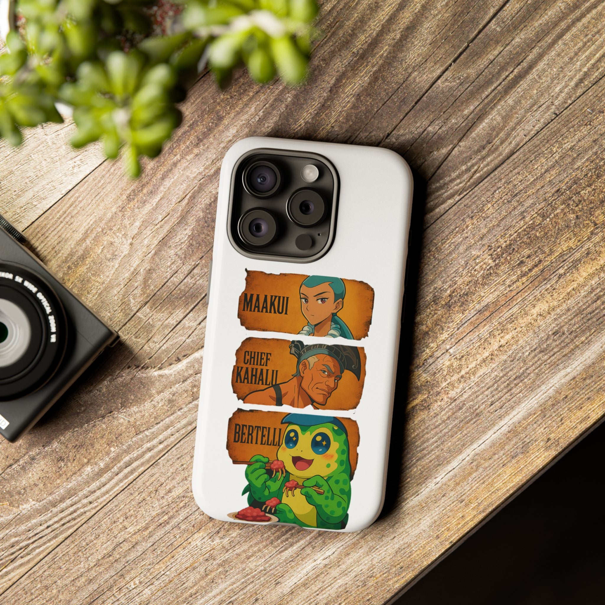 Tough Cases - Anime Phone Case Featuring Maakui, Chief Kahaili, and Bertelli, Great Gift for Fans, Personalized, Trendy, Durable