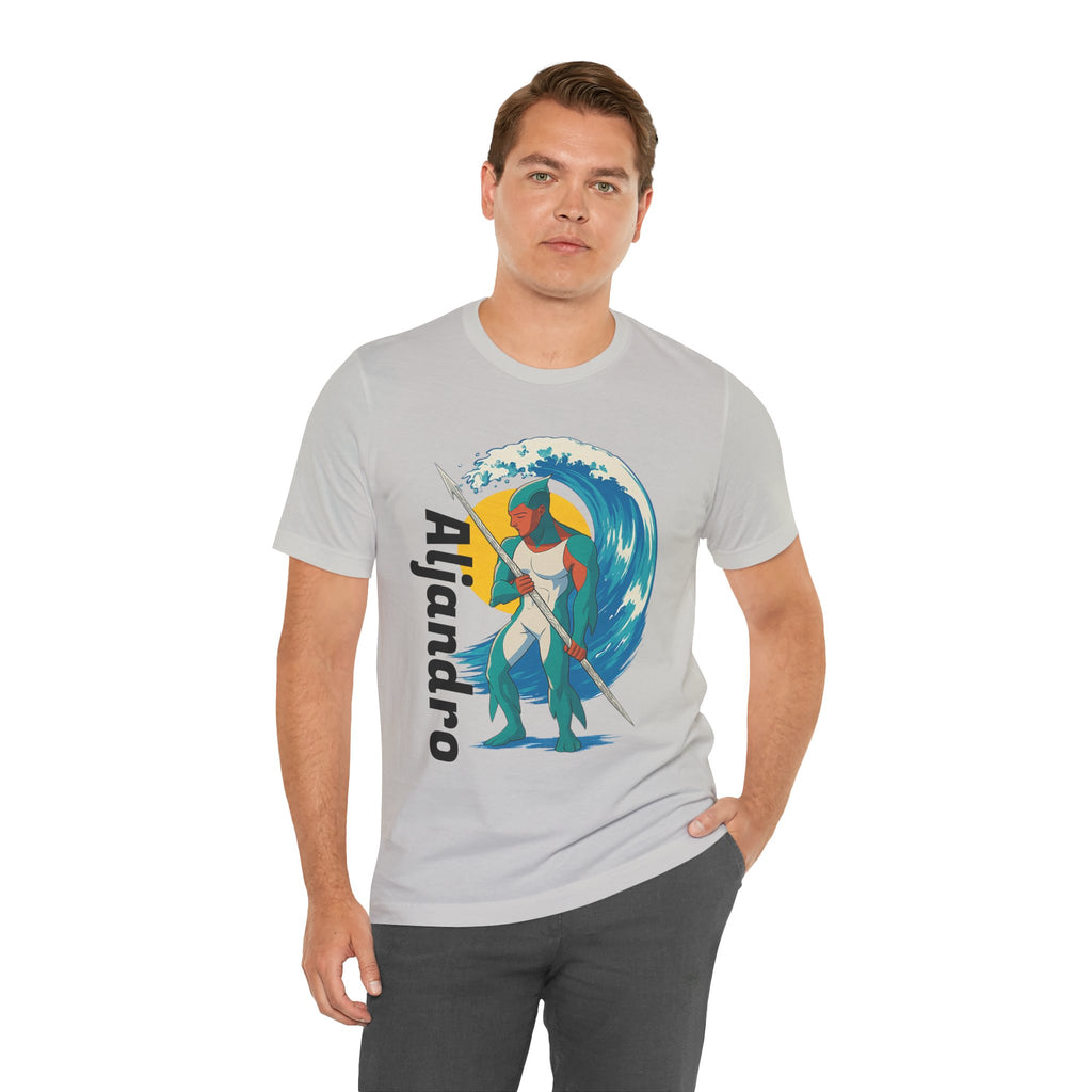 Aljandro Wave Warrior T-Shirt — Personalized 'Aljandro' Surf Guardian Tee