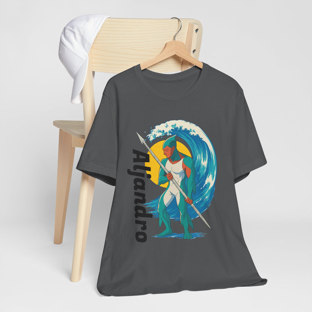 Aljandro Wave Warrior T-Shirt — Personalized 'Aljandro' Surf Guardian Tee