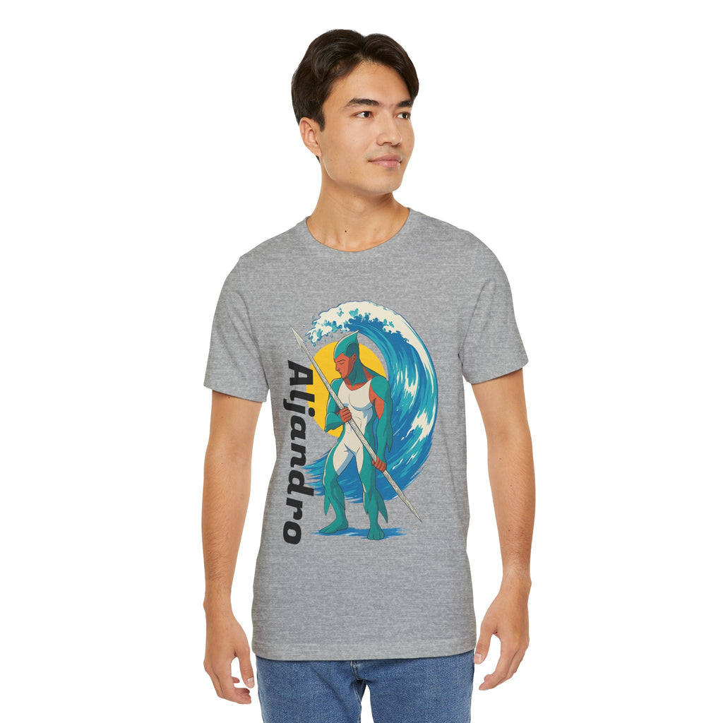 Aljandro Wave Warrior T-Shirt — Personalized 'Aljandro' Surf Guardian Tee