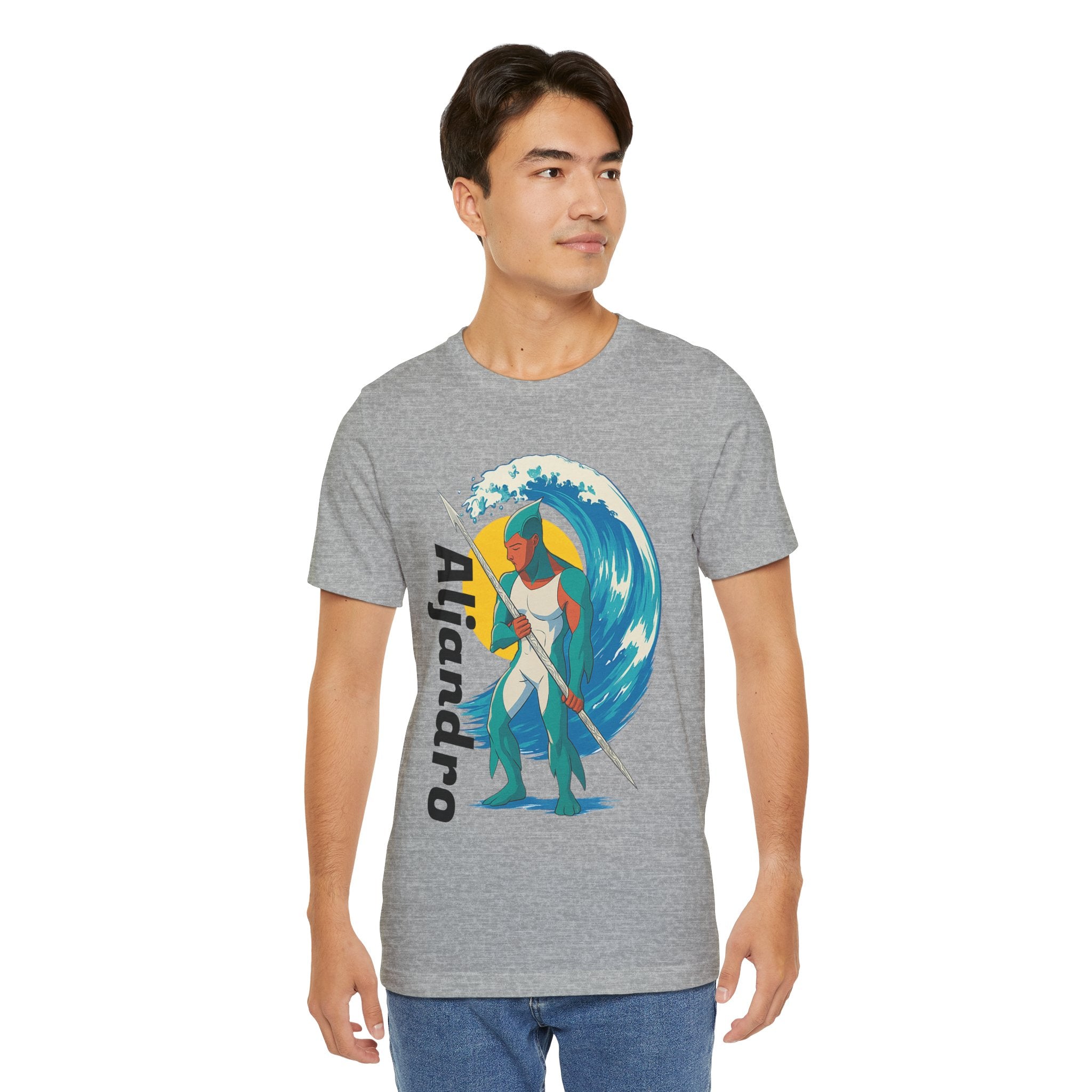 Aljandro Wave Warrior T-Shirt — Personalized 'Aljandro' Surf Guardian Tee