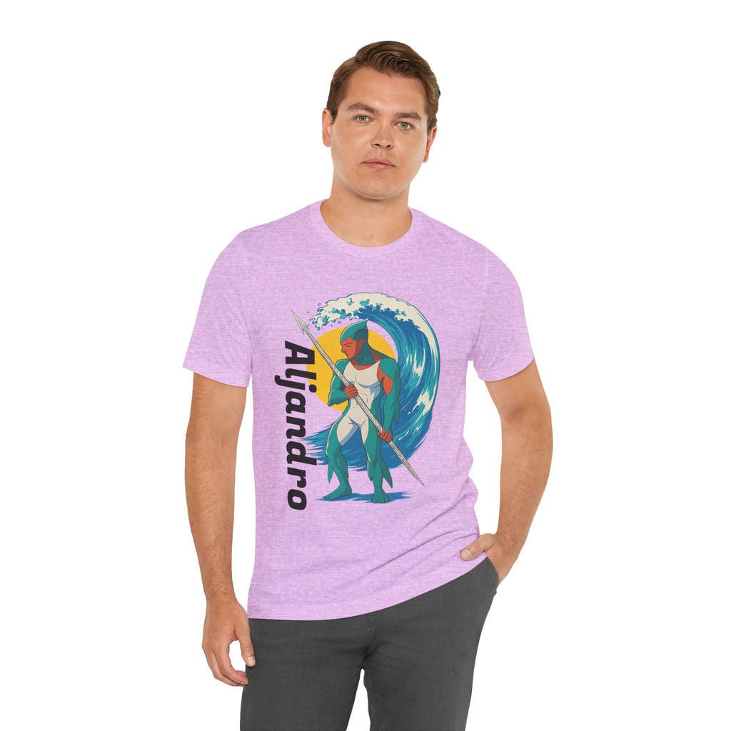 Aljandro Wave Warrior T-Shirt — Personalized 'Aljandro' Surf Guardian Tee