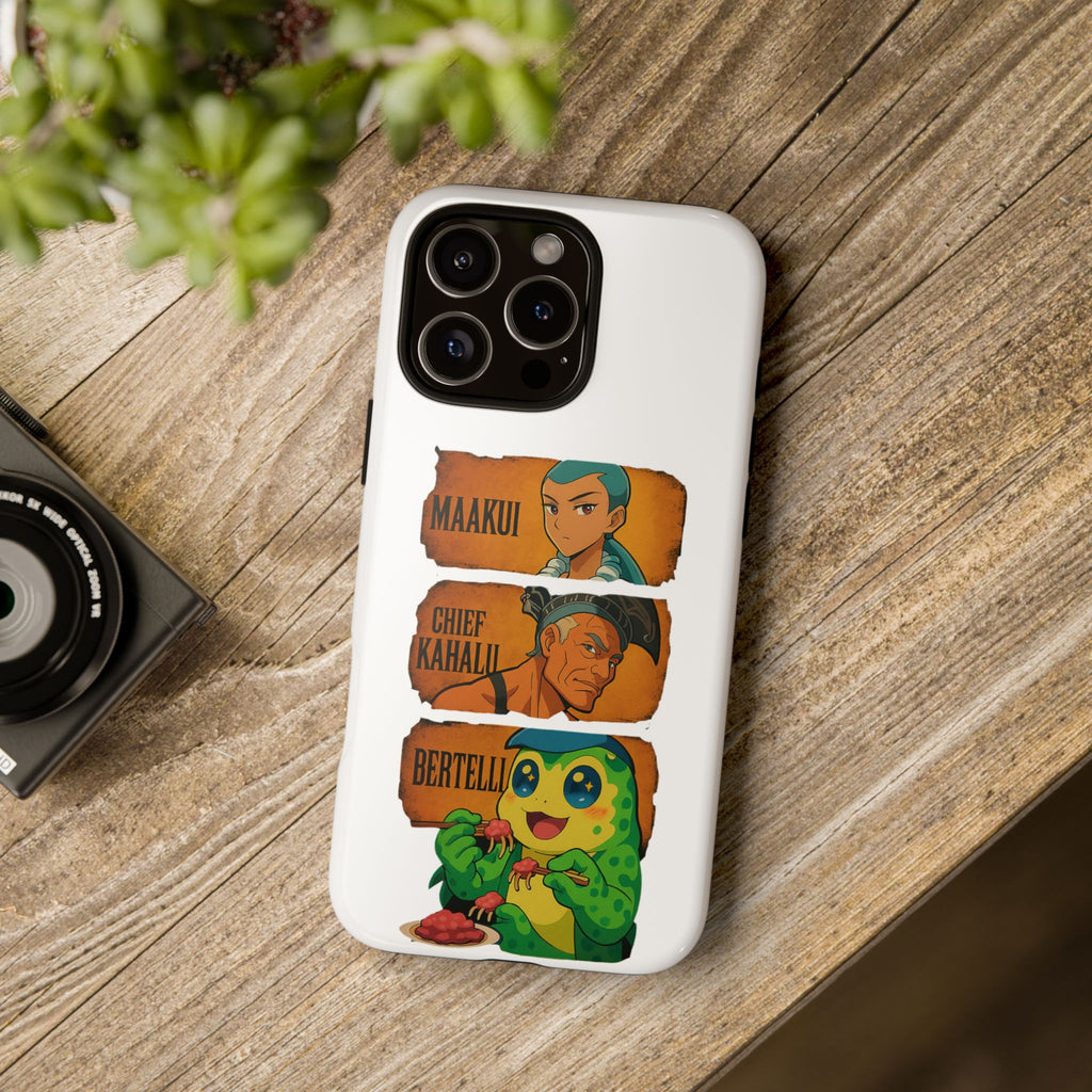 Tough Cases - Anime Phone Case Featuring Maakui, Chief Kahaili, and Bertelli, Great Gift for Fans, Personalized, Trendy, Durable
