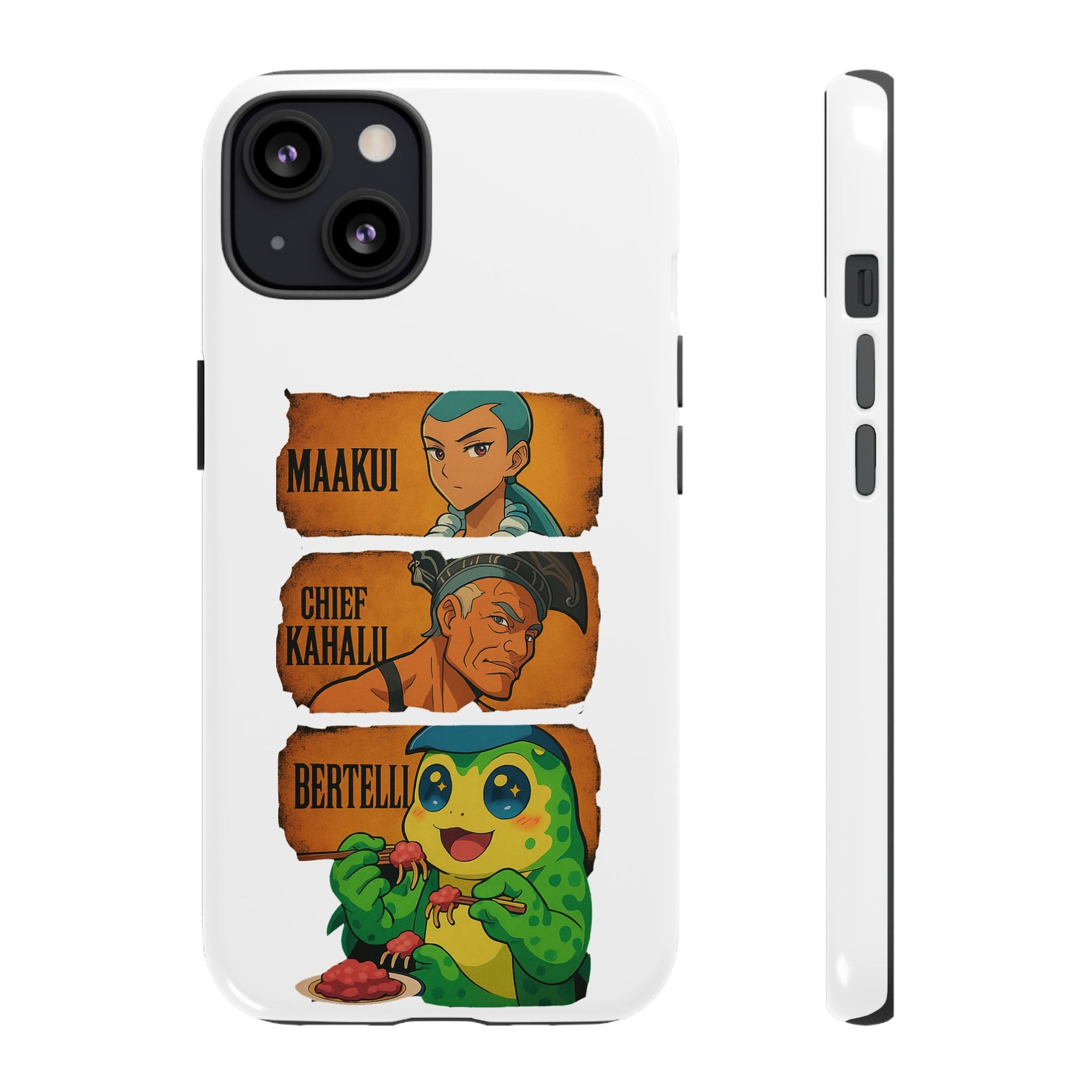 Tough Cases - Anime Phone Case Featuring Maakui, Chief Kahaili, and Bertelli, Great Gift for Fans, Personalized, Trendy, Durable