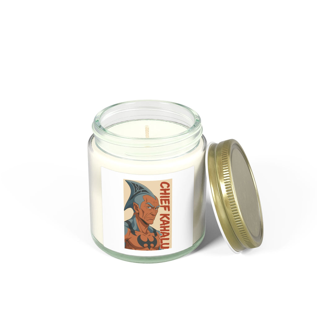 Chief Kahalu Scented Candle - Relaxing Home Decor, Aromatherapy Gift, Unique Candle Art, Tropical Vibe, Gift for Any Occasion