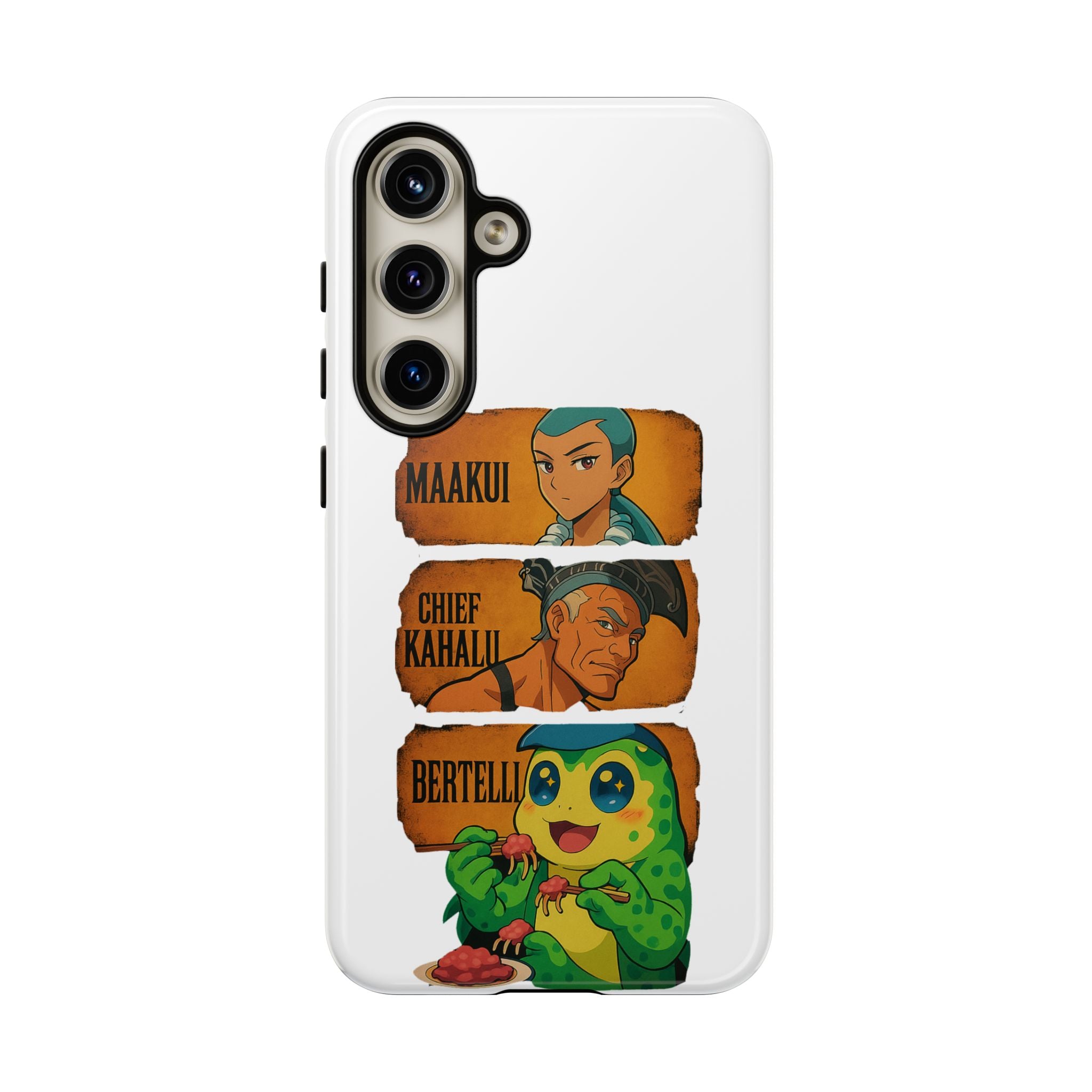 Tough Cases - Anime Phone Case Featuring Maakui, Chief Kahaili, and Bertelli, Great Gift for Fans, Personalized, Trendy, Durable