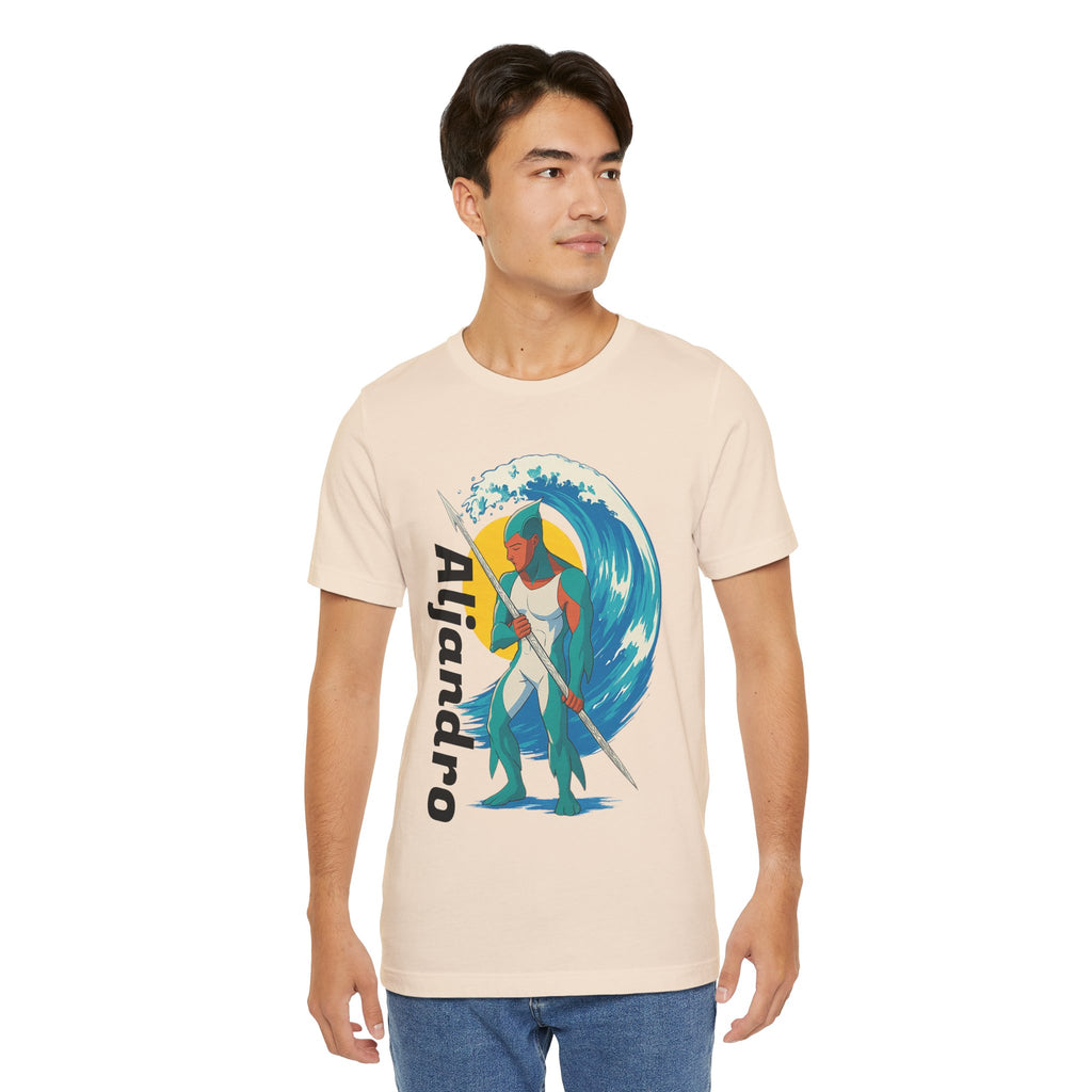 Aljandro Wave Warrior T-Shirt — Personalized 'Aljandro' Surf Guardian Tee