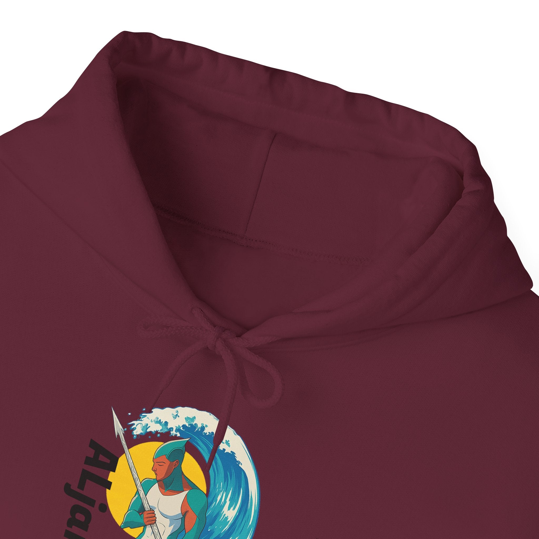 Aljandro Surf Graphic Hoodie — Retro Wave Surfing Design