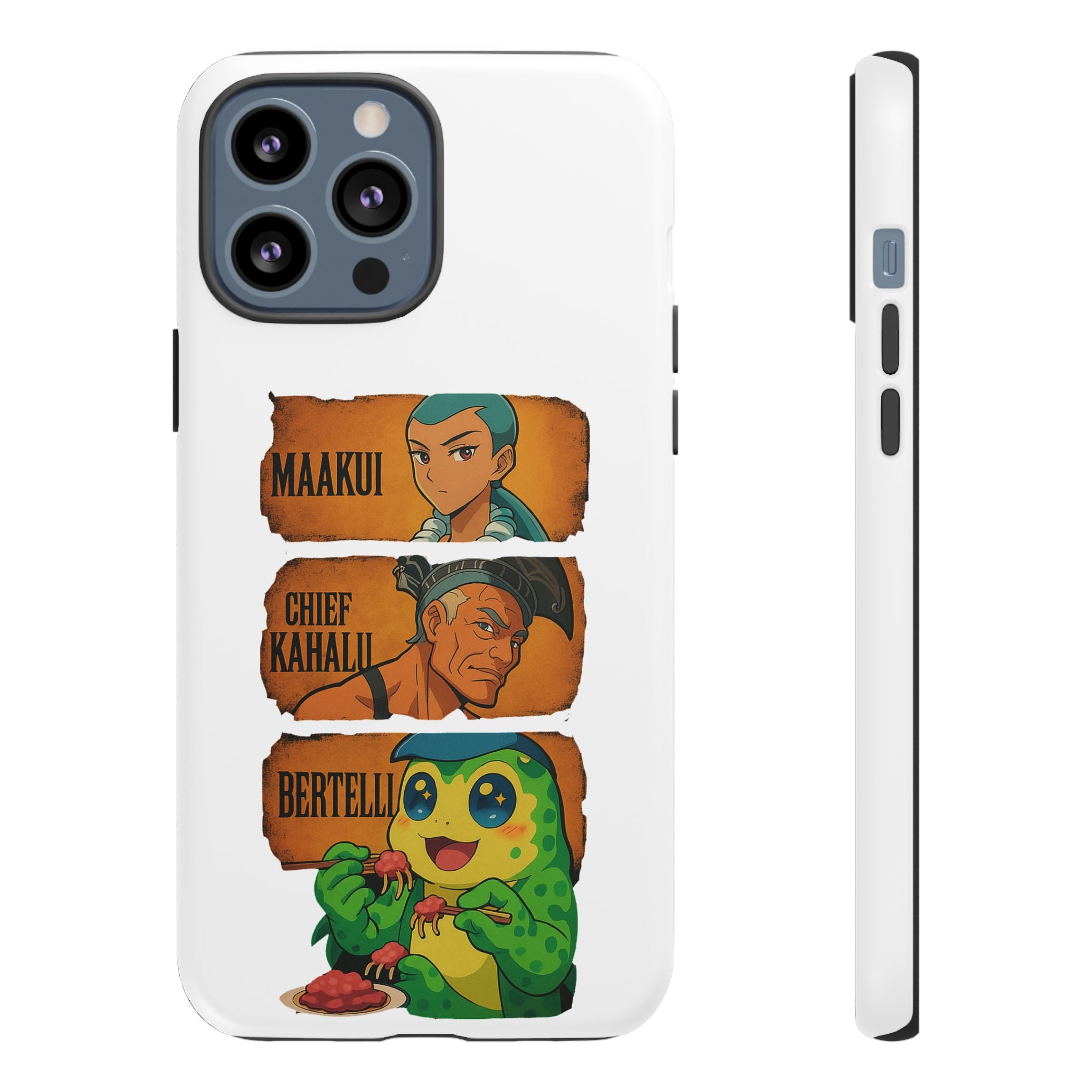 Tough Cases - Anime Phone Case Featuring Maakui, Chief Kahaili, and Bertelli, Great Gift for Fans, Personalized, Trendy, Durable