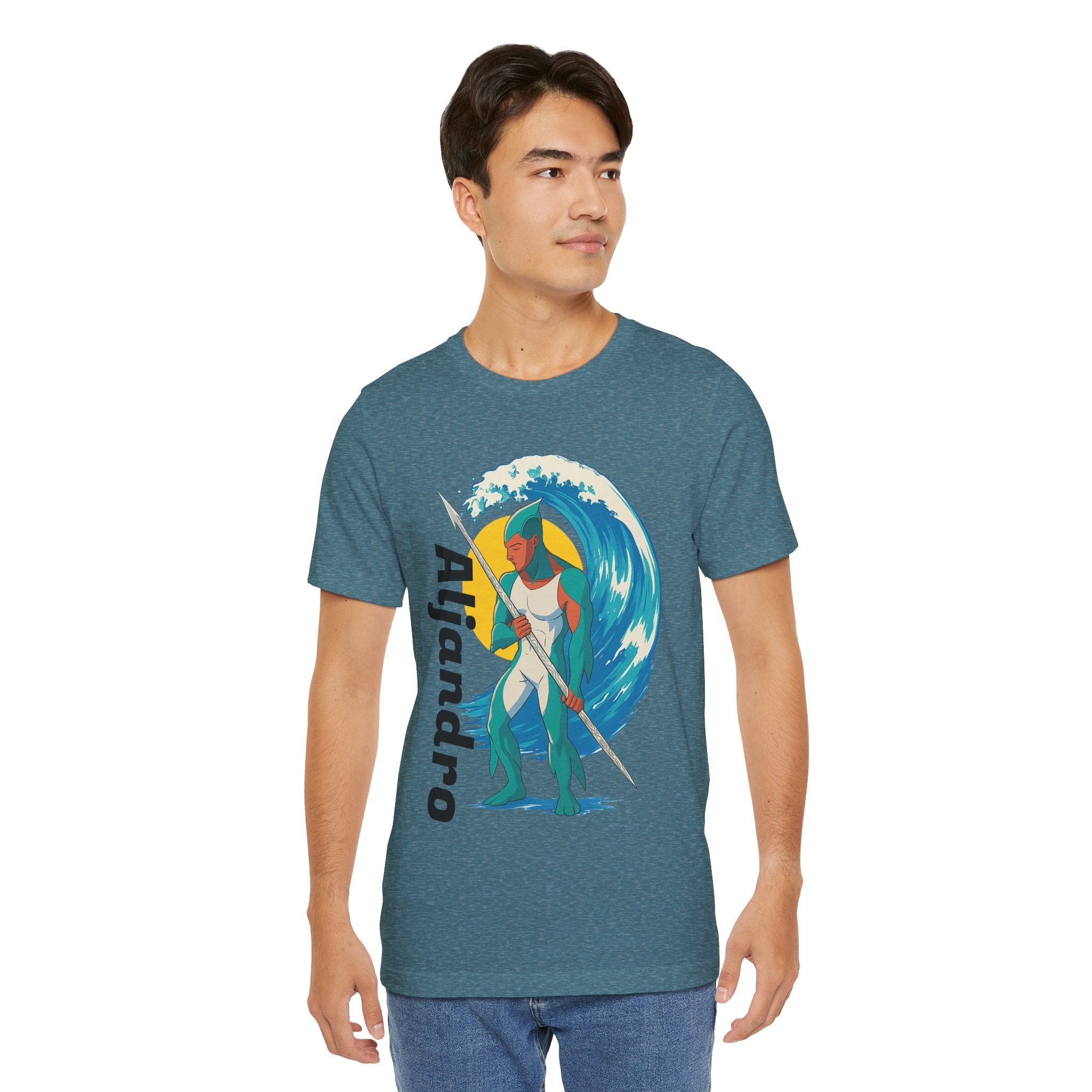 Aljandro Wave Warrior T-Shirt — Personalized 'Aljandro' Surf Guardian Tee