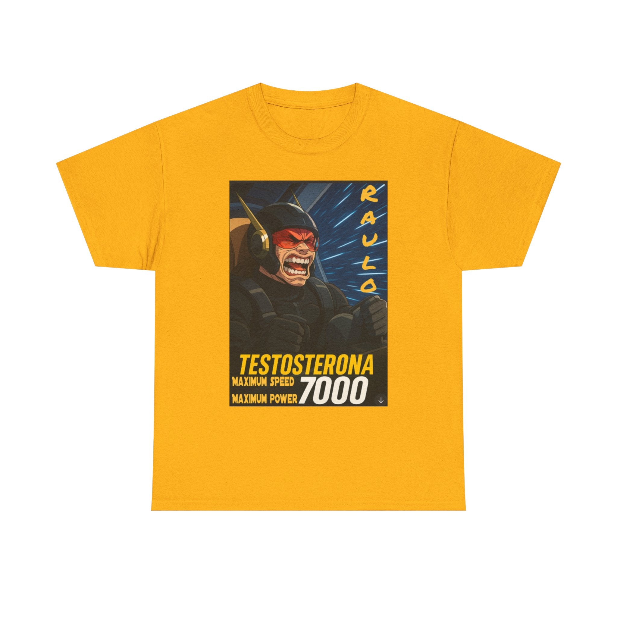 Sci-Fi Anime Raulo Testosterona Tee, Da Guv Book Fan Shirt, Unisex Cotton Top, Gift for Sci-Fi Lovers, Tee for Anime Enthusiasts