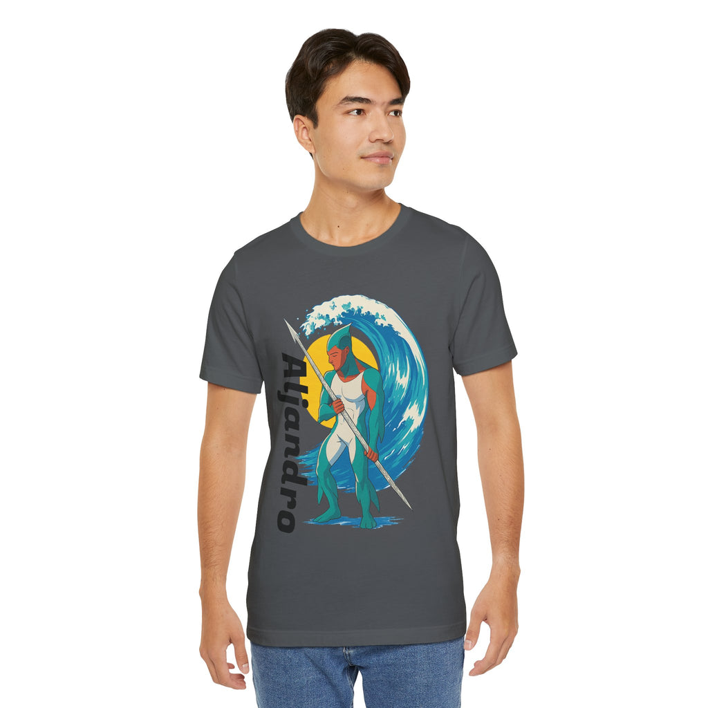 Aljandro Wave Warrior T-Shirt — Personalized 'Aljandro' Surf Guardian Tee