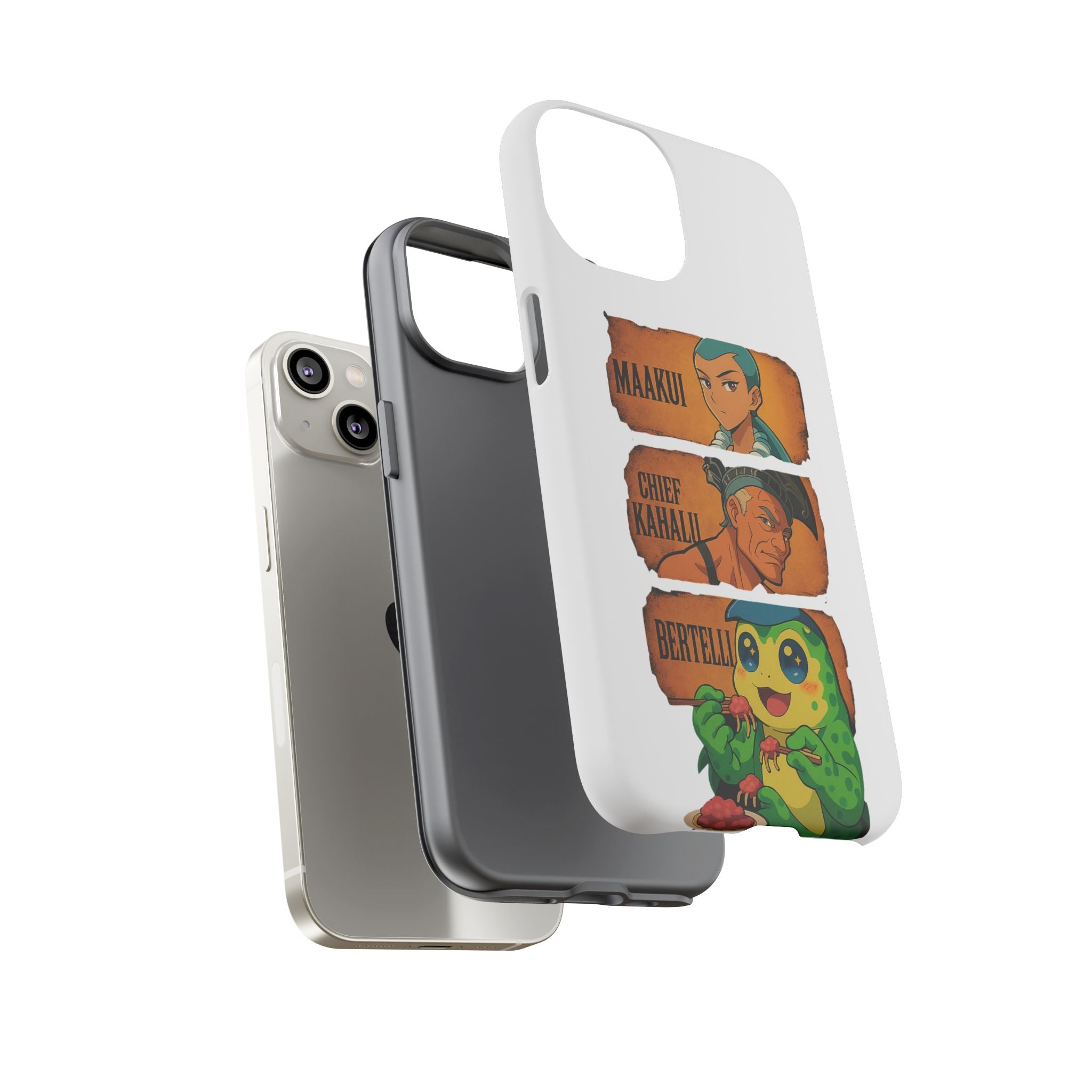 Tough Cases - Anime Phone Case Featuring Maakui, Chief Kahaili, and Bertelli, Great Gift for Fans, Personalized, Trendy, Durable