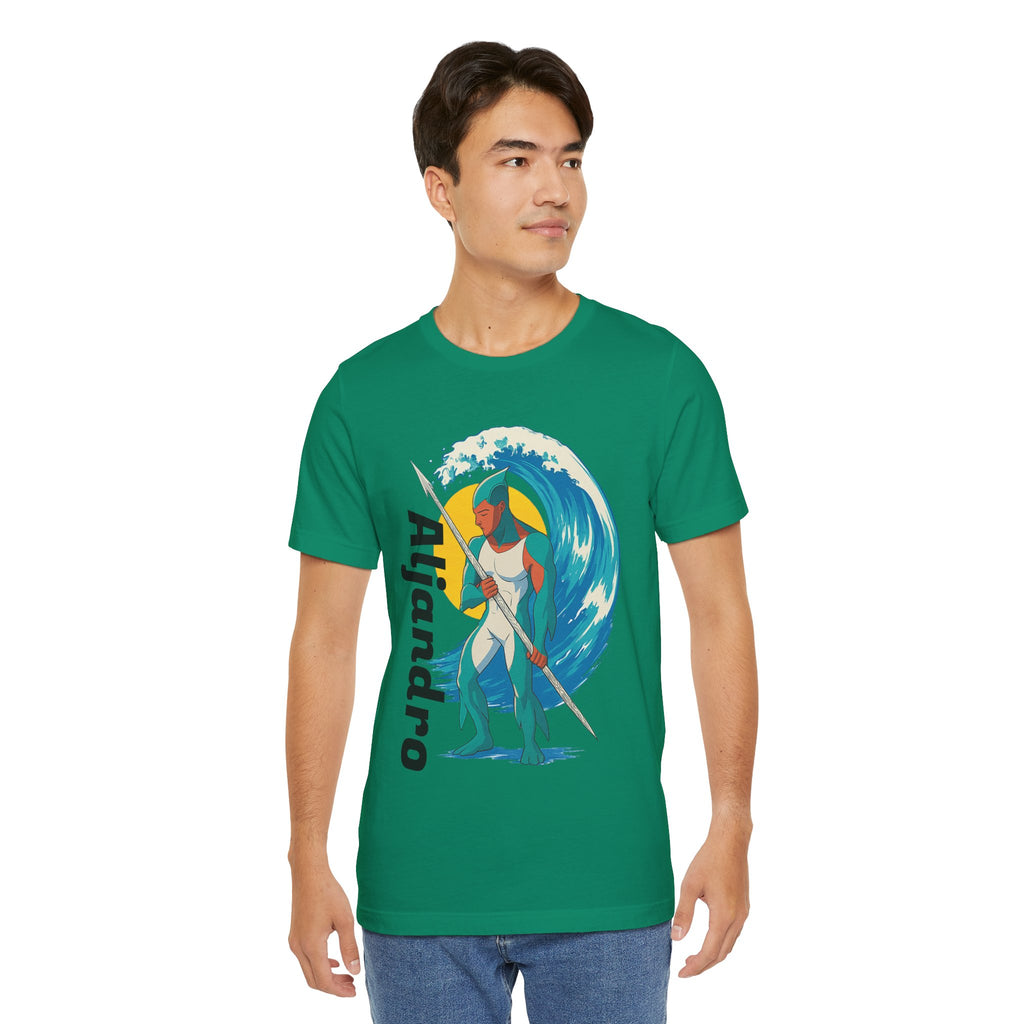 Aljandro Wave Warrior T-Shirt — Personalized 'Aljandro' Surf Guardian Tee