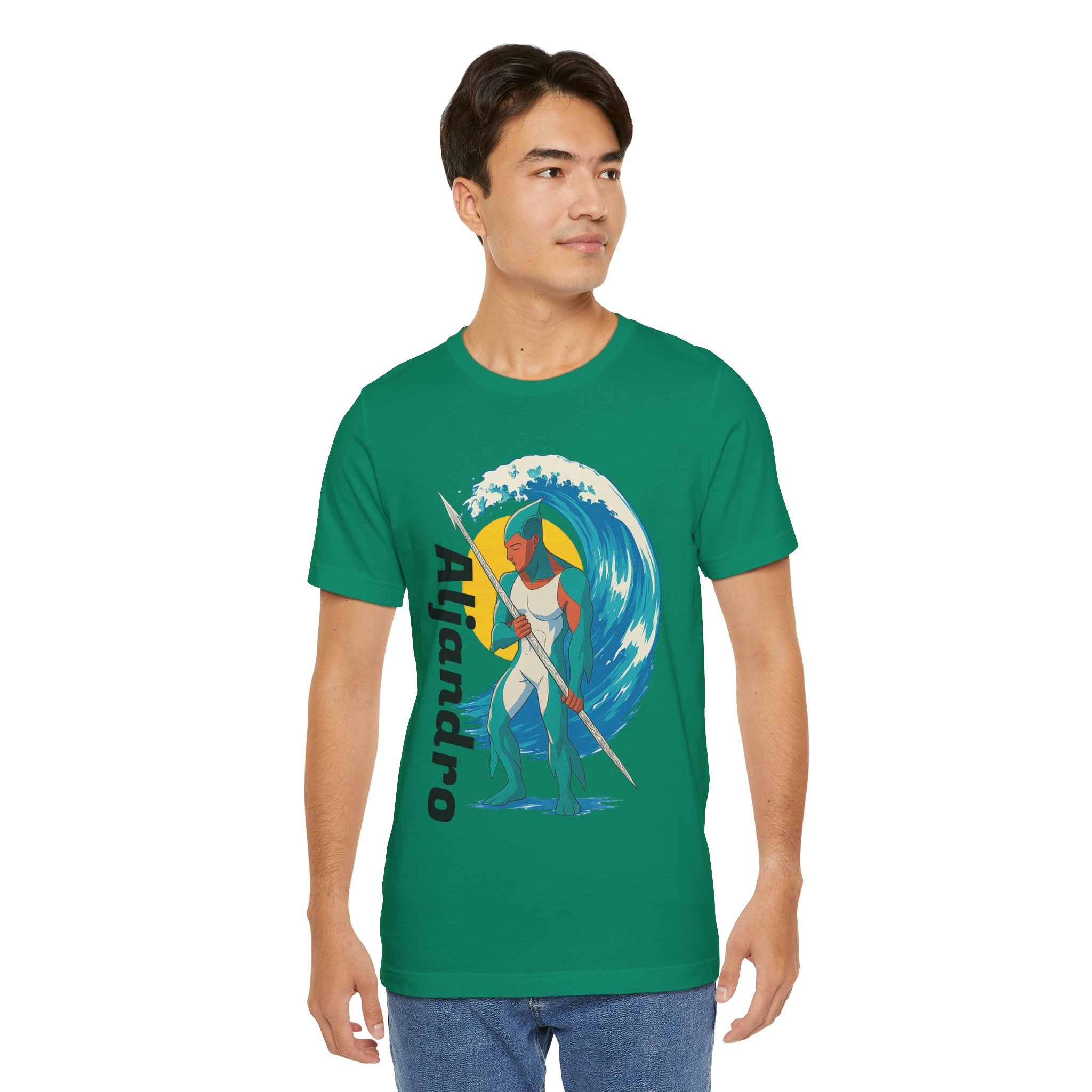 Aljandro Wave Warrior T-Shirt — Personalized 'Aljandro' Surf Guardian Tee