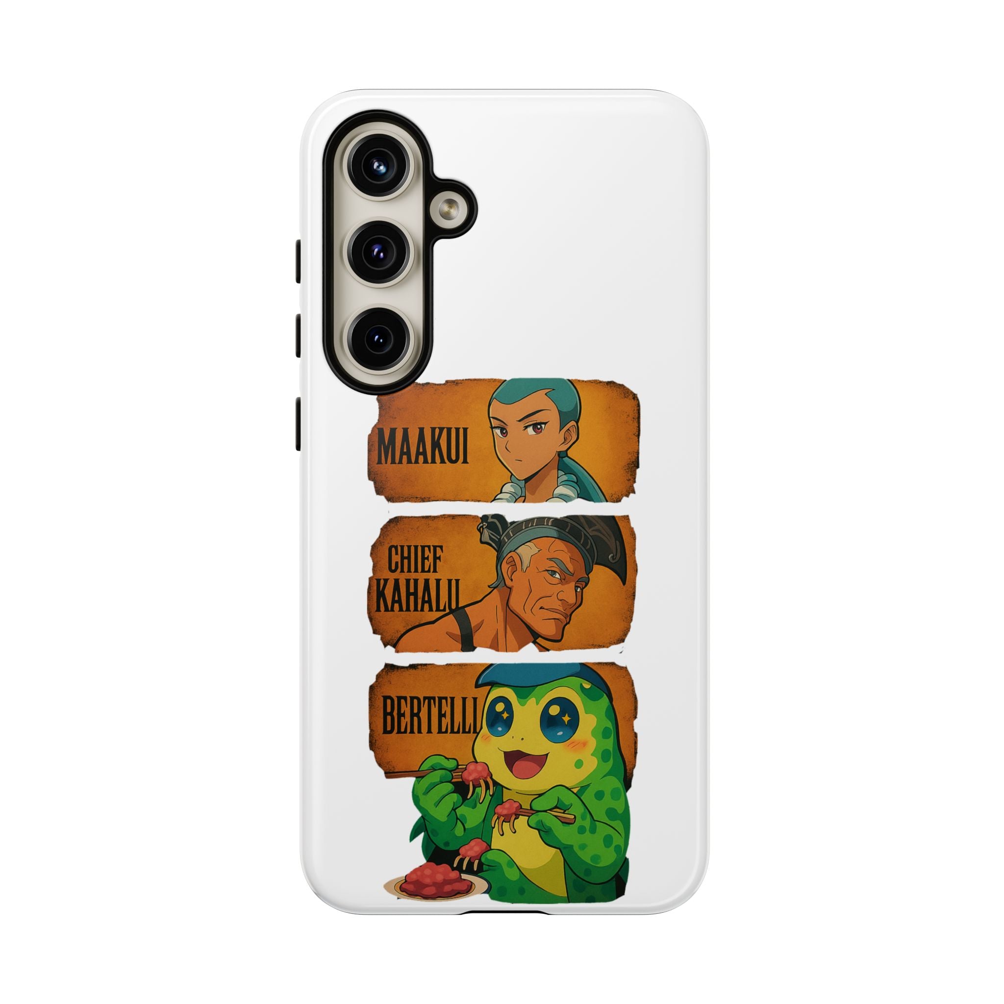 Tough Cases - Anime Phone Case Featuring Maakui, Chief Kahaili, and Bertelli, Great Gift for Fans, Personalized, Trendy, Durable