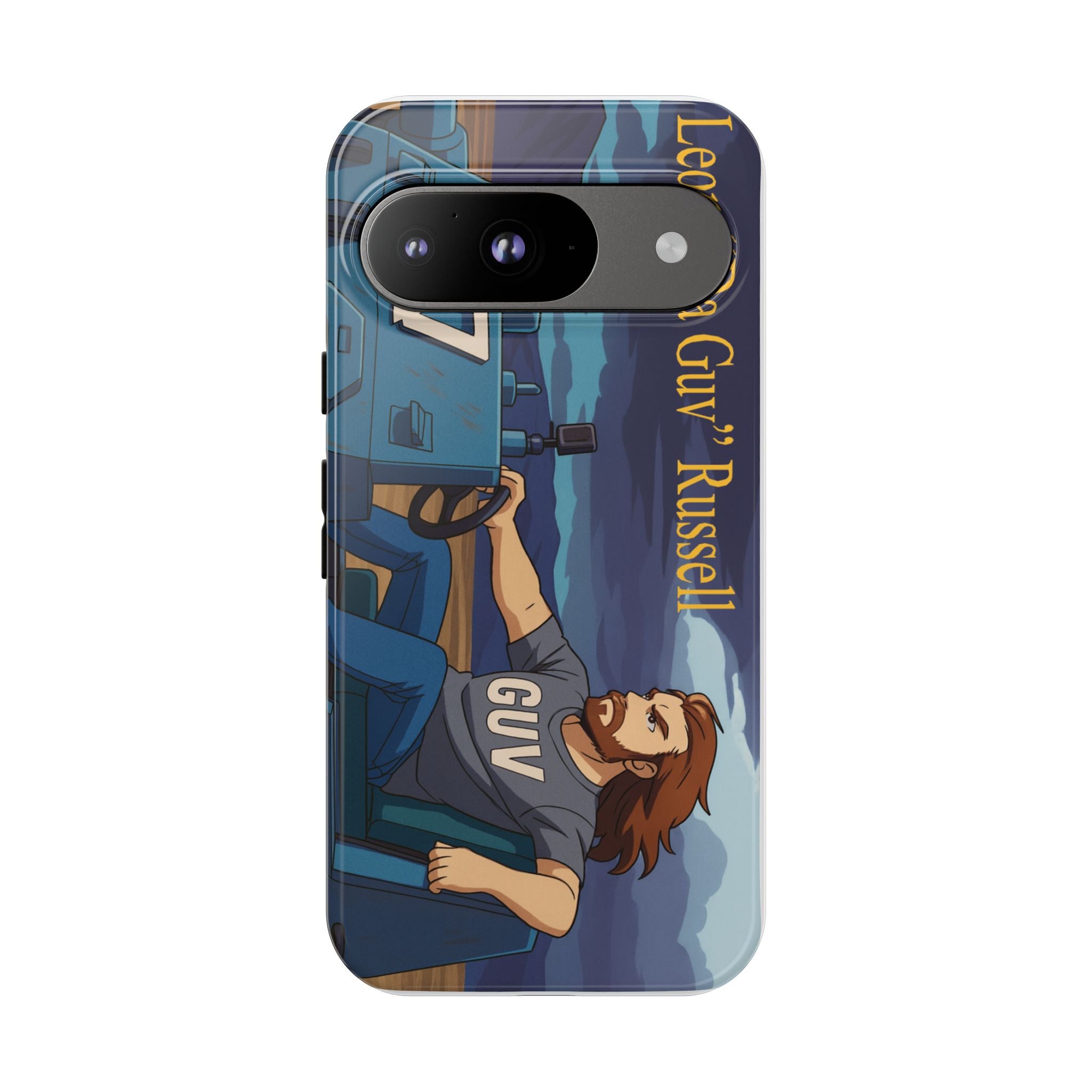 Phone Cases, Tough Phone Covers, Book Character Fan Gift, Sci-Fi Tank Art, Leon 'Da Guv' Russell Design