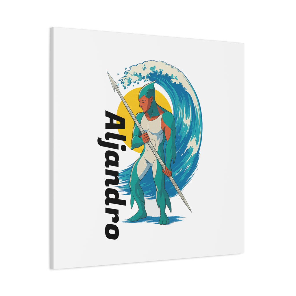 Anime Aljandro Canvas Print, Home Decor Gift, Coastal Wall Art, Unique Custom Canvas, Modern Minimalist Artwork