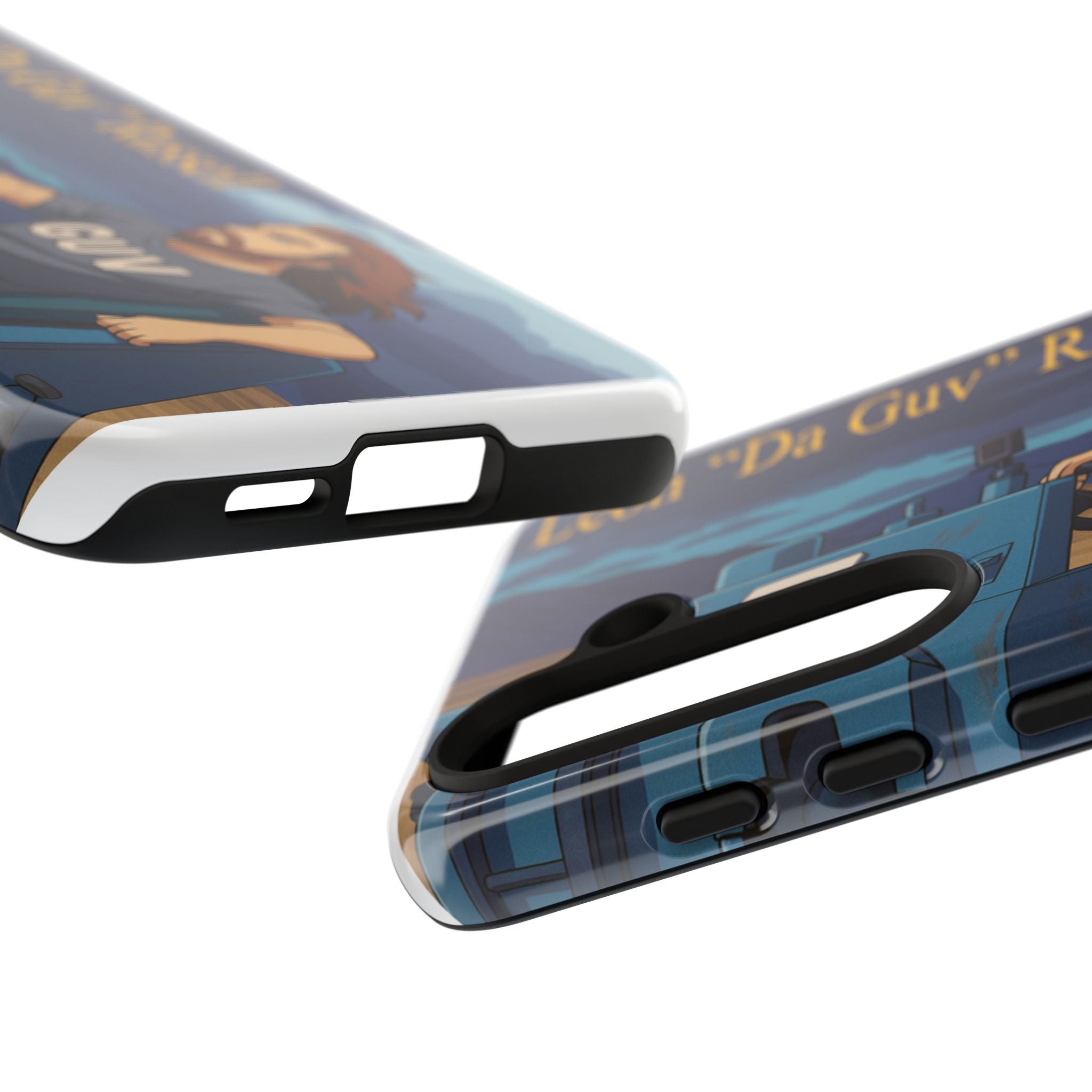 Phone Cases, Tough Phone Covers, Book Character Fan Gift, Sci-Fi Tank Art, Leon 'Da Guv' Russell Design