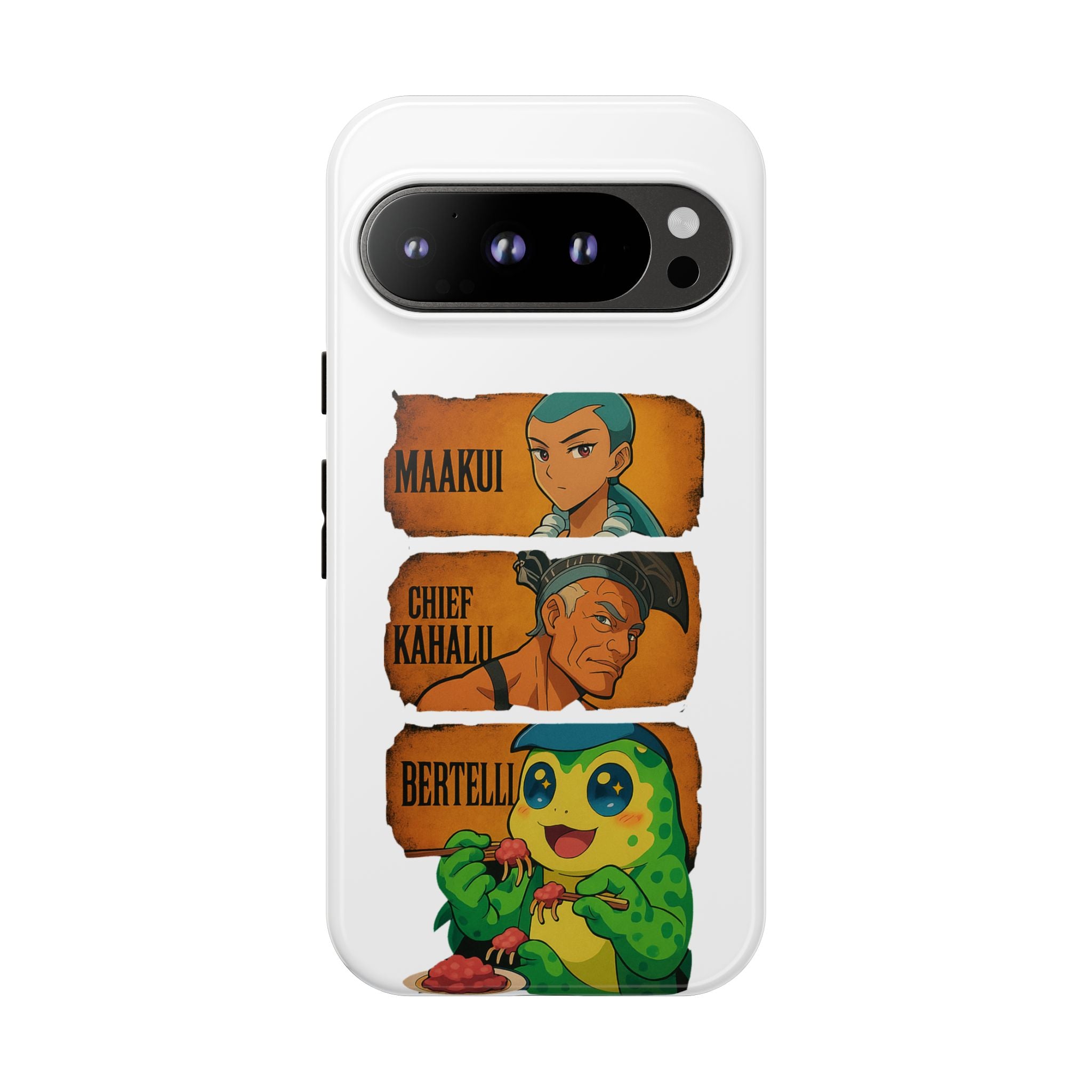 Tough Cases - Anime Phone Case Featuring Maakui, Chief Kahaili, and Bertelli, Great Gift for Fans, Personalized, Trendy, Durable