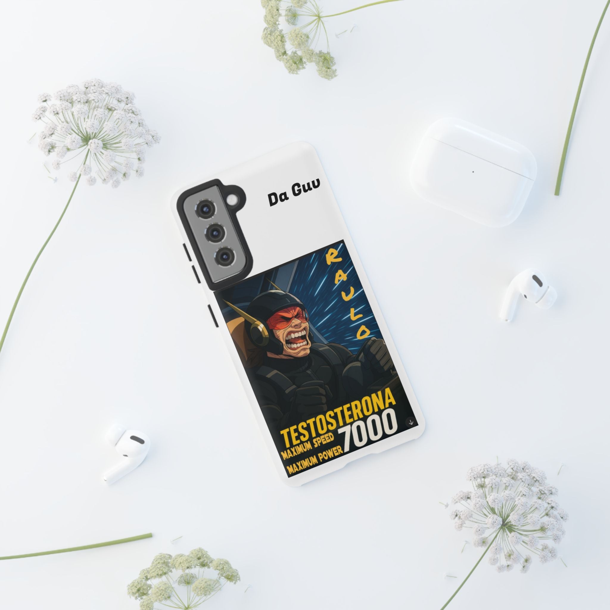 Anime Raulo Tough Cases - Sci-Fi Book Theme, Testosterona 7000, Phone Cover, Protective Shell, Unique Design, Gift for Sci-Fi Fans