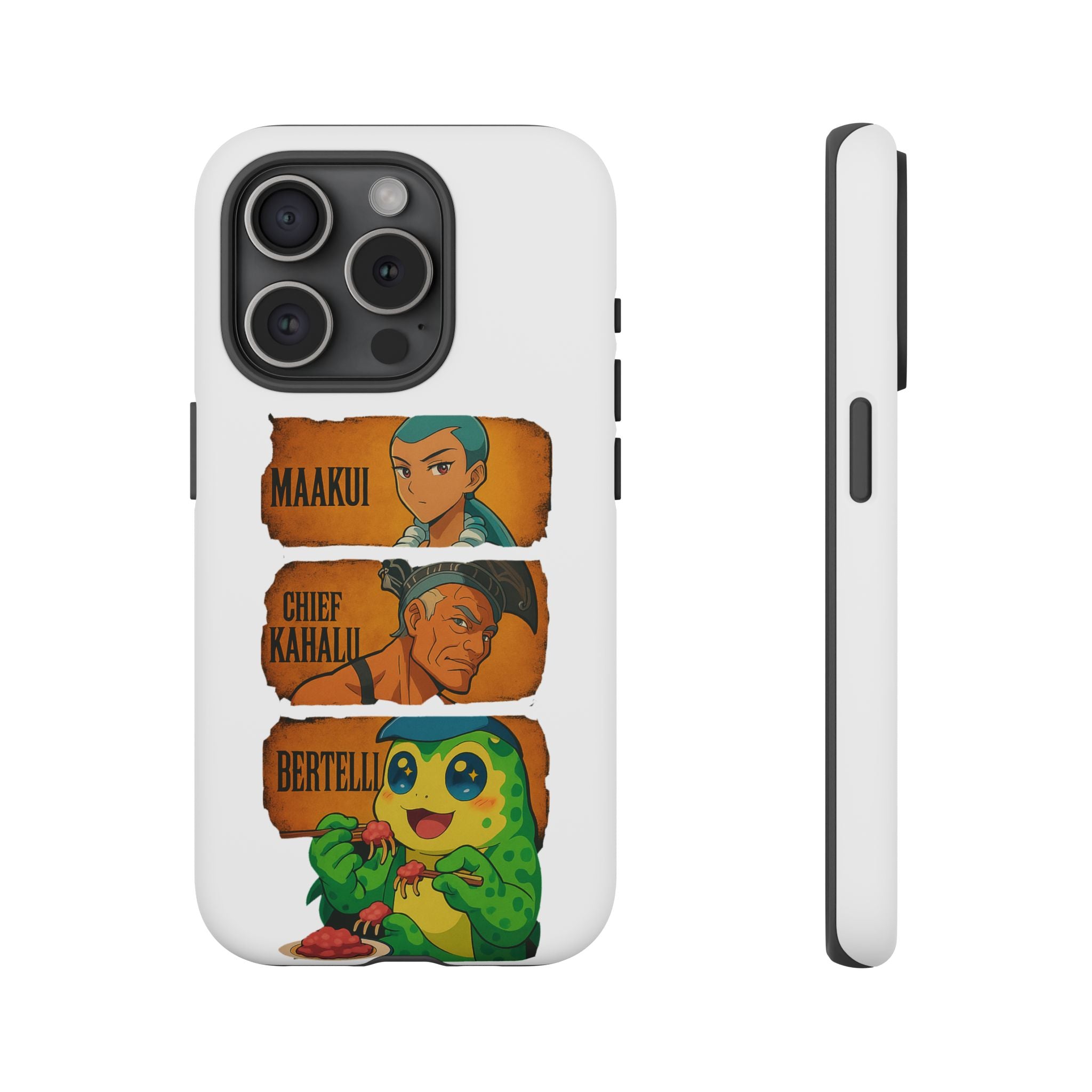 Tough Cases - Anime Phone Case Featuring Maakui, Chief Kahaili, and Bertelli, Great Gift for Fans, Personalized, Trendy, Durable
