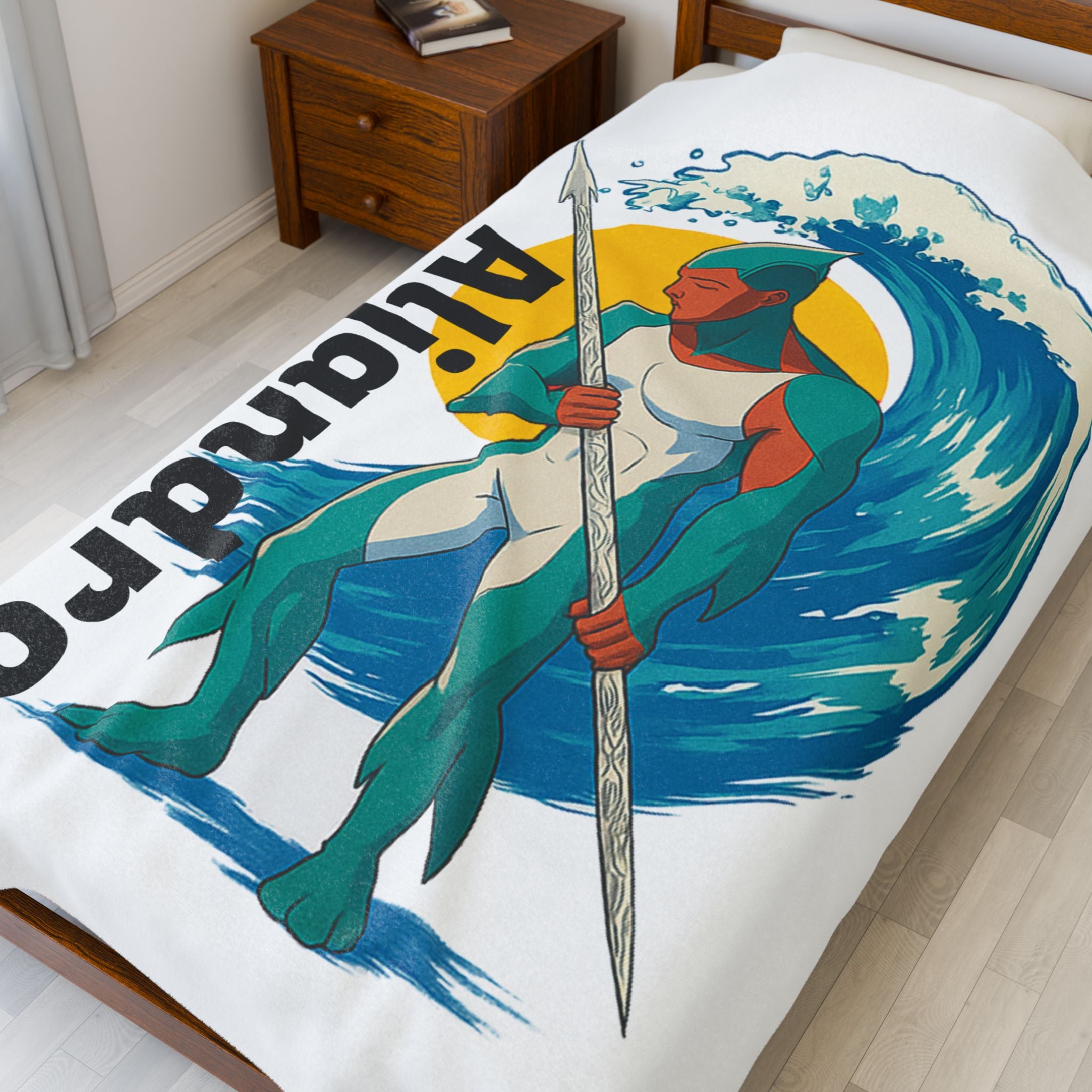 Anime Aljandro Plush Blanket - Cozy Throw for Kids & Adults, Great Gift for Birthdays, Holidays, Home Decor, Custom Design