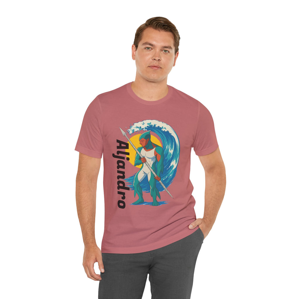 Aljandro Wave Warrior T-Shirt — Personalized 'Aljandro' Surf Guardian Tee