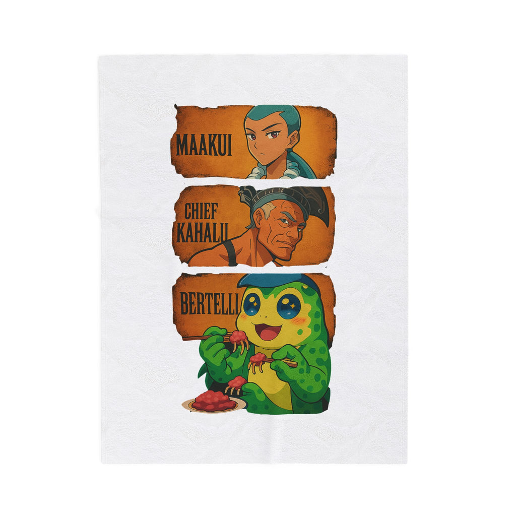 Cozy Velveteen Plush Blanket with Anime Characters - Perfect Gift for Fans, Home Decor, Movie Nights, Birthdays, Holidays