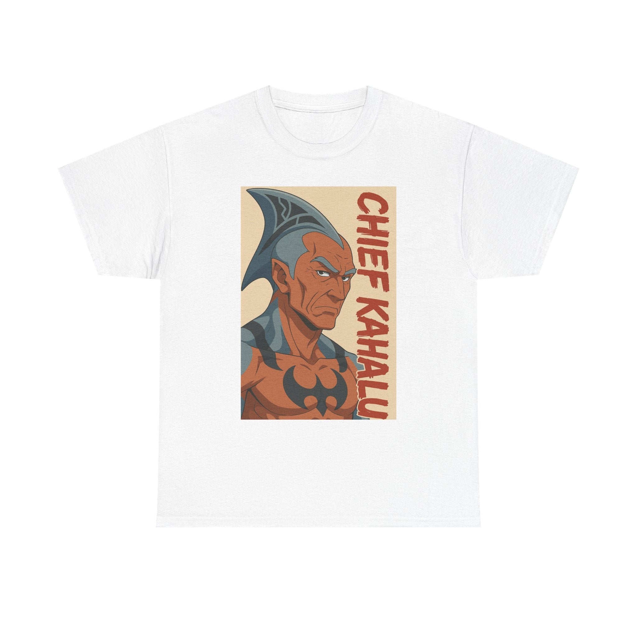 Chief Kahalu Graphic Tee, Unisex Heavy Cotton Shirt, Casual Wear, Gift for Fans, Graphic T-Shirt for Collectors