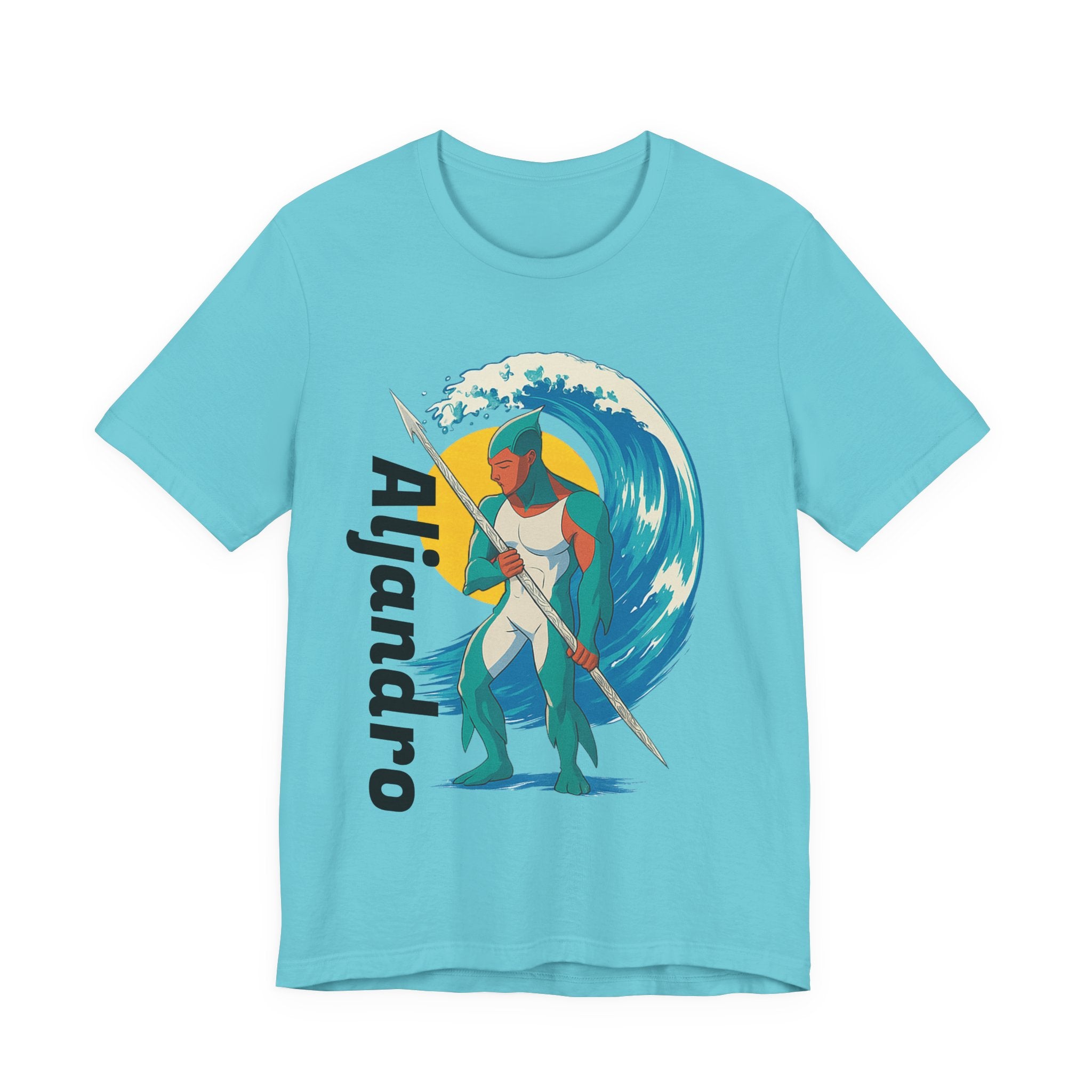 Aljandro Wave Warrior T-Shirt — Personalized 'Aljandro' Surf Guardian Tee