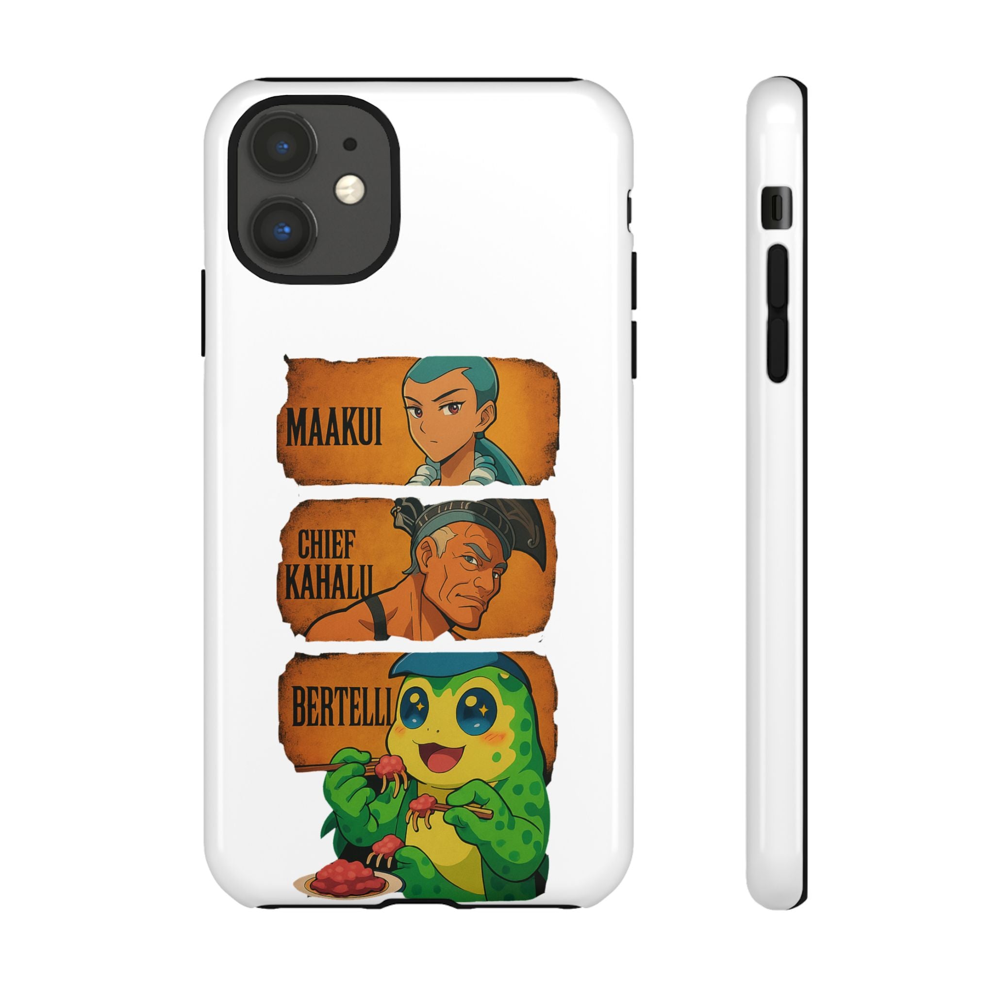 Tough Cases - Anime Phone Case Featuring Maakui, Chief Kahaili, and Bertelli, Great Gift for Fans, Personalized, Trendy, Durable