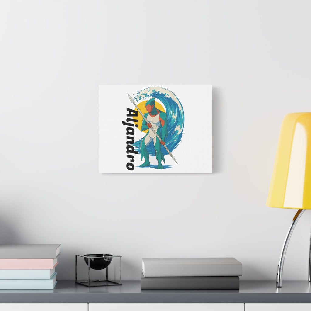 Anime Aljandro Canvas Print, Home Decor Gift, Coastal Wall Art, Unique Custom Canvas, Modern Minimalist Artwork