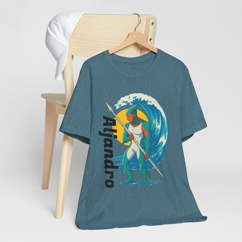Aljandro Wave Warrior T-Shirt — Personalized 'Aljandro' Surf Guardian Tee