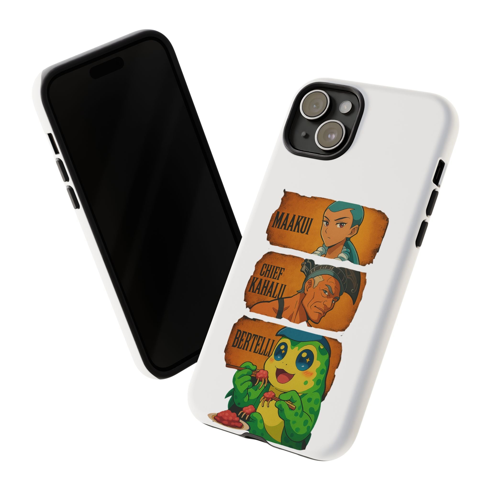 Tough Cases - Anime Phone Case Featuring Maakui, Chief Kahaili, and Bertelli, Great Gift for Fans, Personalized, Trendy, Durable