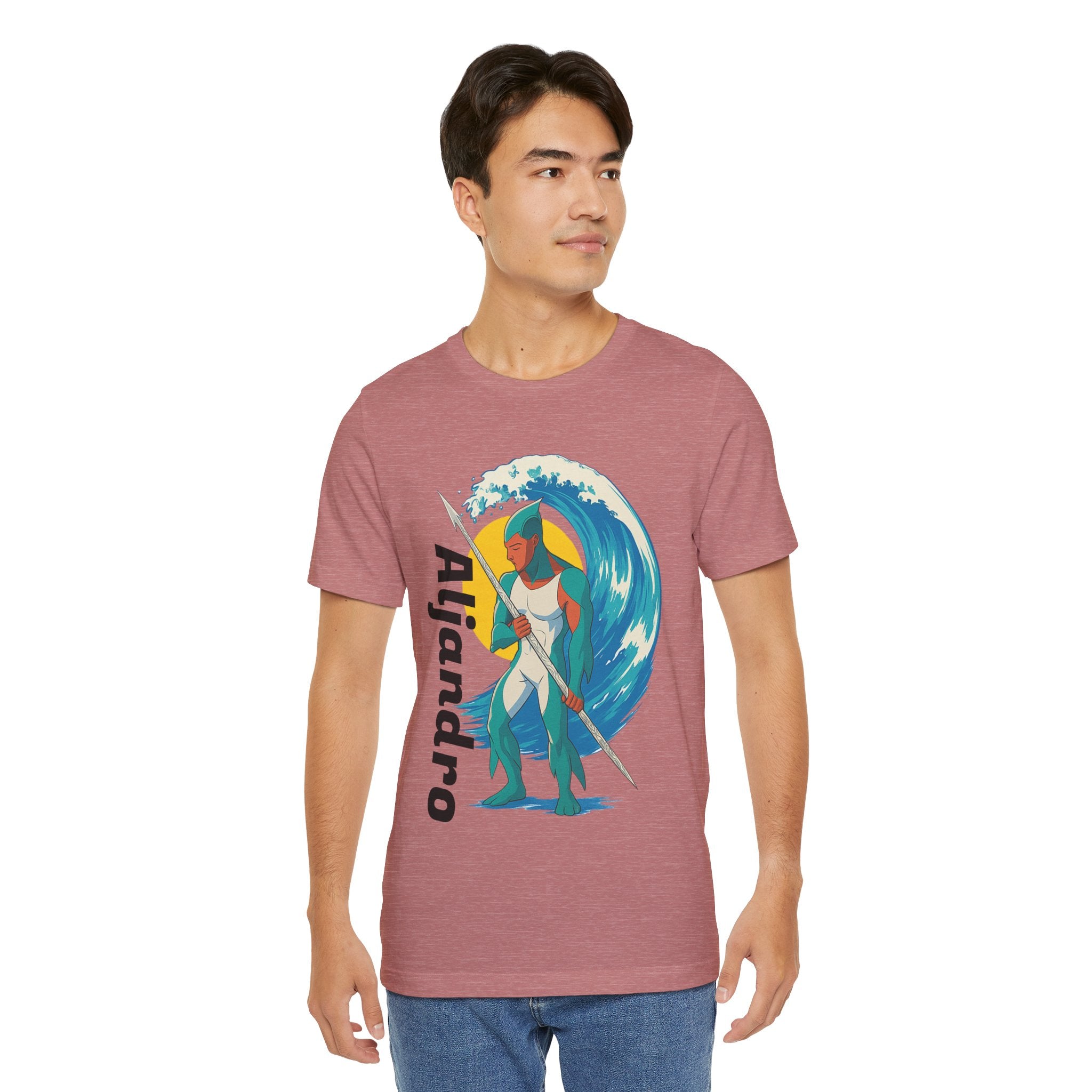 Aljandro Wave Warrior T-Shirt — Personalized 'Aljandro' Surf Guardian Tee