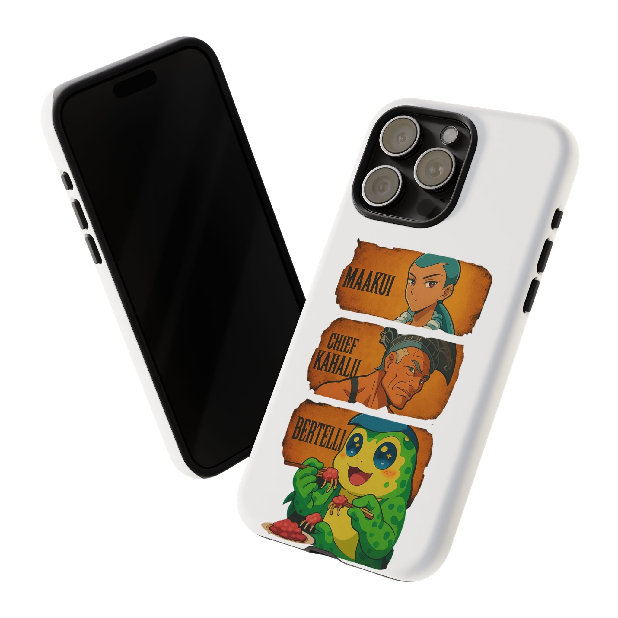 Tough Cases - Anime Phone Case Featuring Maakui, Chief Kahaili, and Bertelli, Great Gift for Fans, Personalized, Trendy, Durable