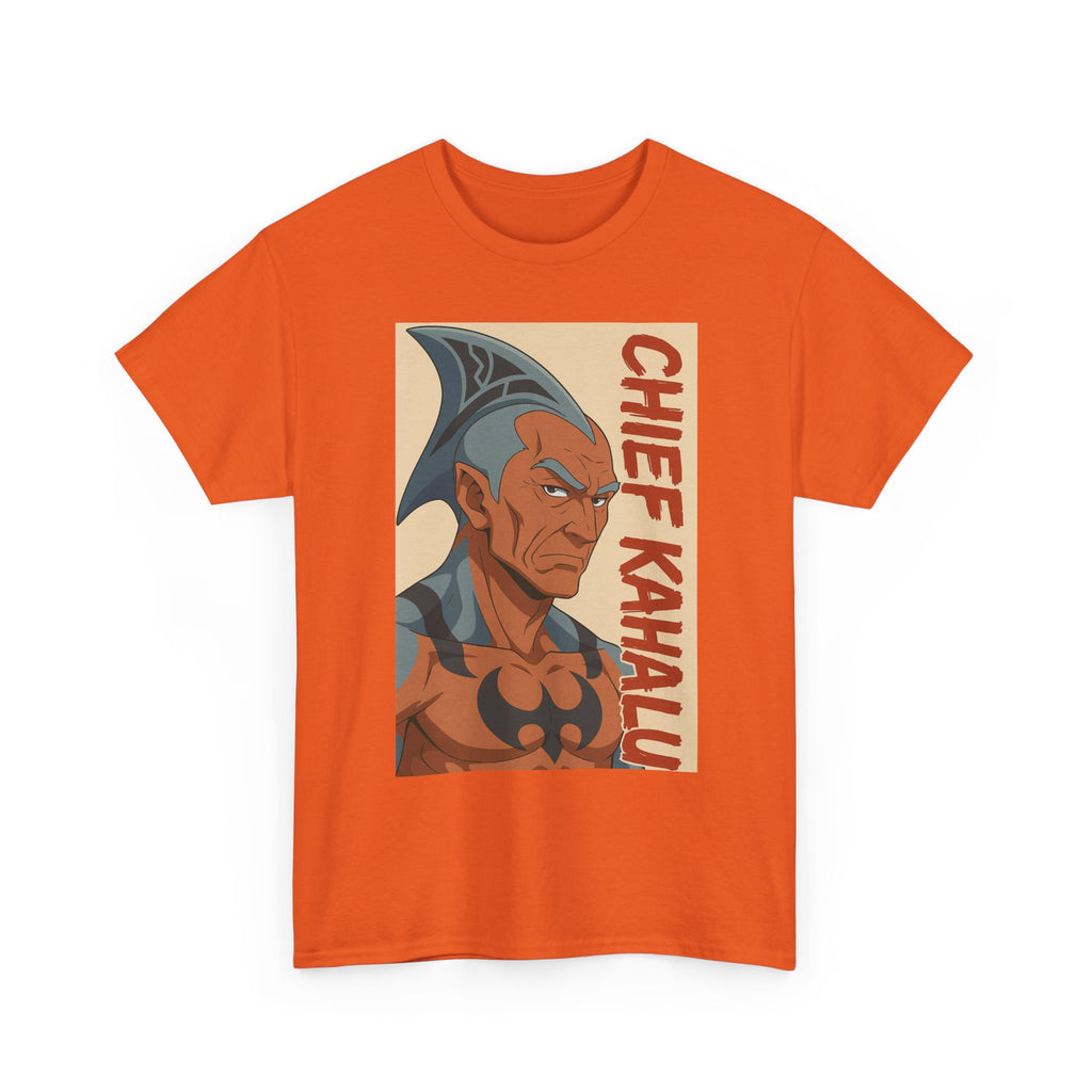 Chief Kahalu Graphic Tee, Unisex Heavy Cotton Shirt, Casual Wear, Gift for Fans, Graphic T-Shirt for Collectors