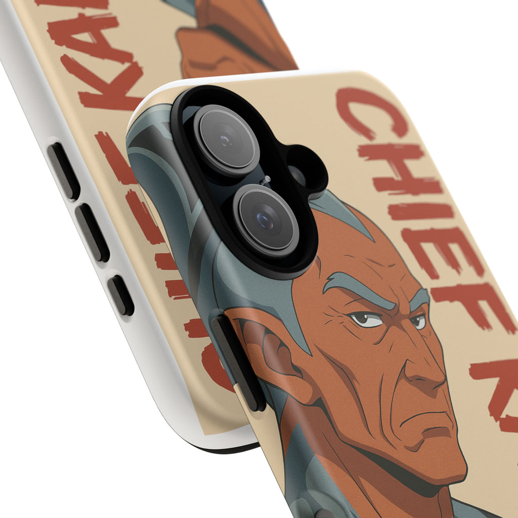 Phone Cases, Chief Kahalu Character Design, Sci-Fi Book Fan Gift, Da Guv Novel Art, Unique Literary Gift